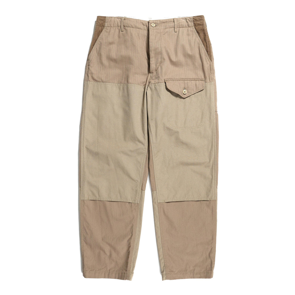 EG Field Pant 23F1F034 Khaki Cotton Herringbone Twill