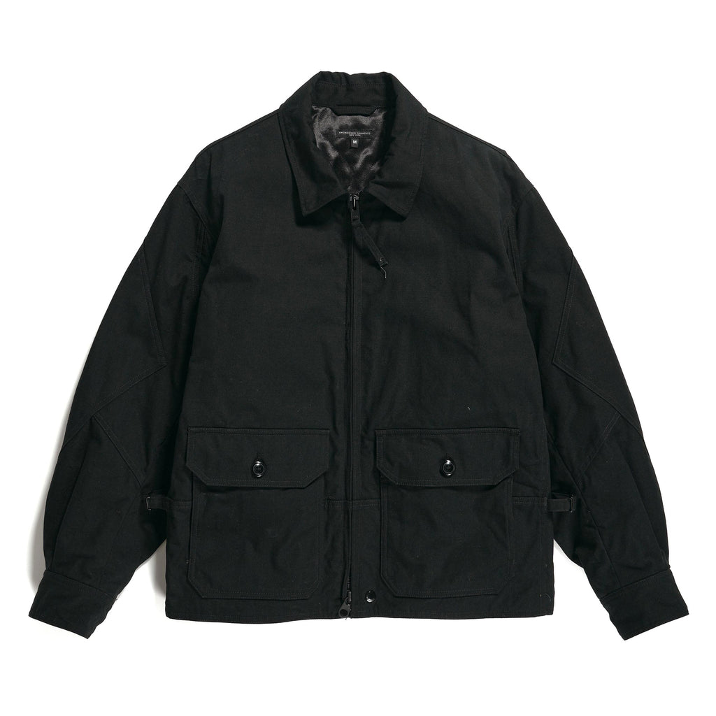 EG G8 Jacket 23F1D062 Black Heavyweight Cotton Ripstop