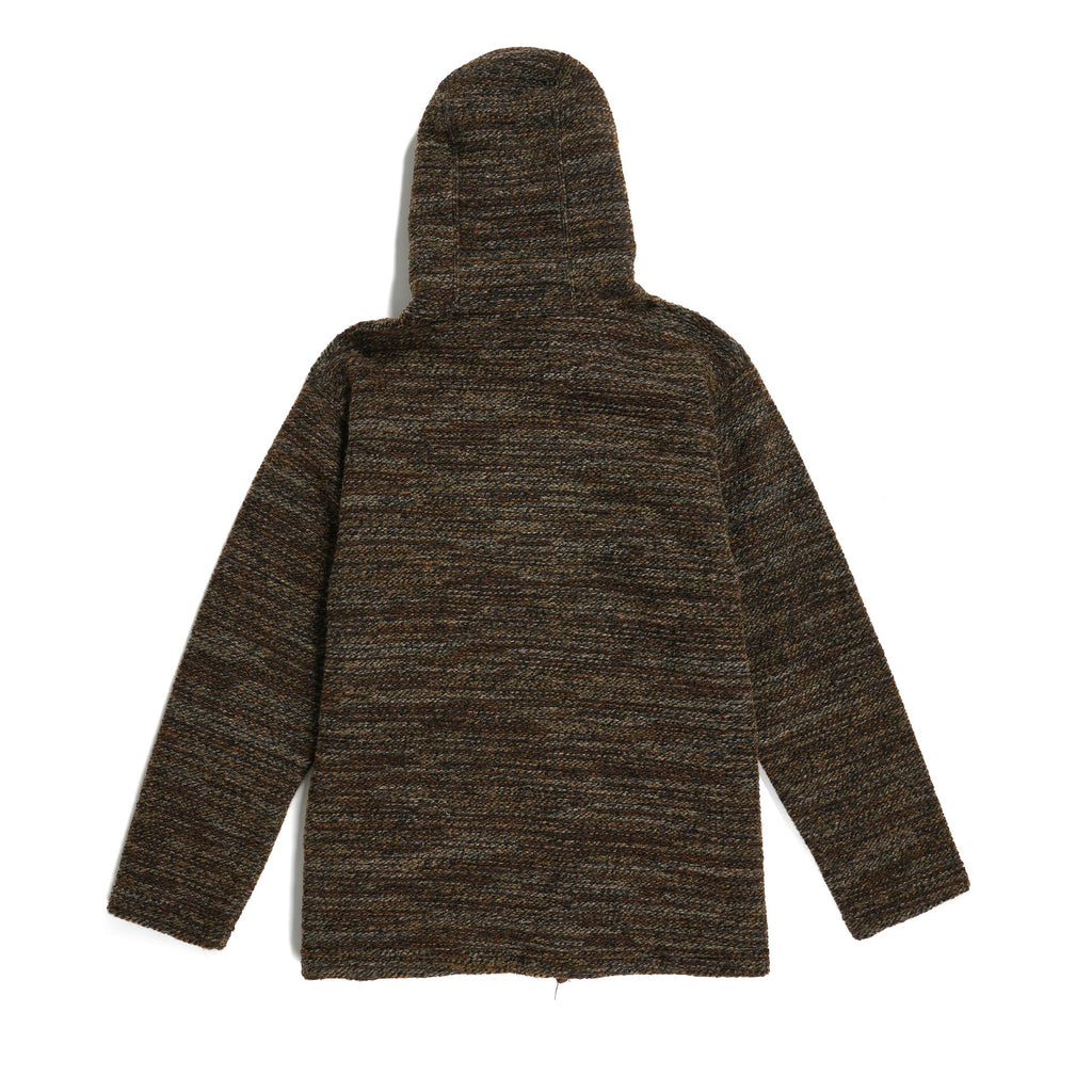 EG Knit Hoody 23F1B013 Brown Melange Knit