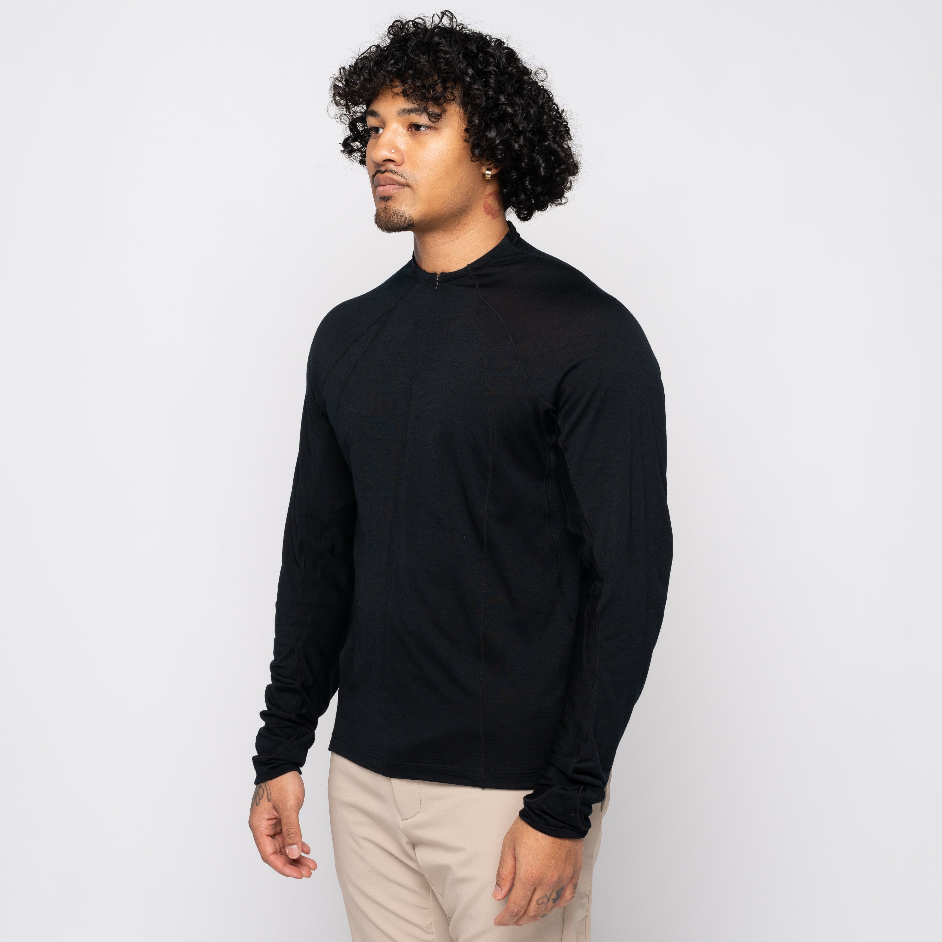 Goldwin 0 Wool Half Zip LS Black GZ44104 – Unit-le-immShops
