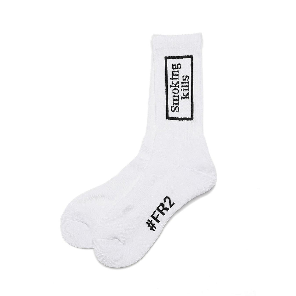 Smoking Kills Box Logo Sock FRA570 White