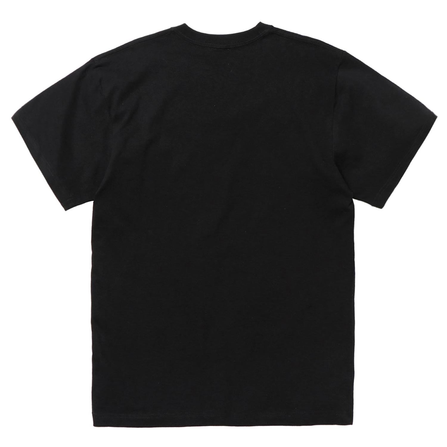 Schmal geschnittenes T-Shirt mit Stempelprint hinten in Schwarz