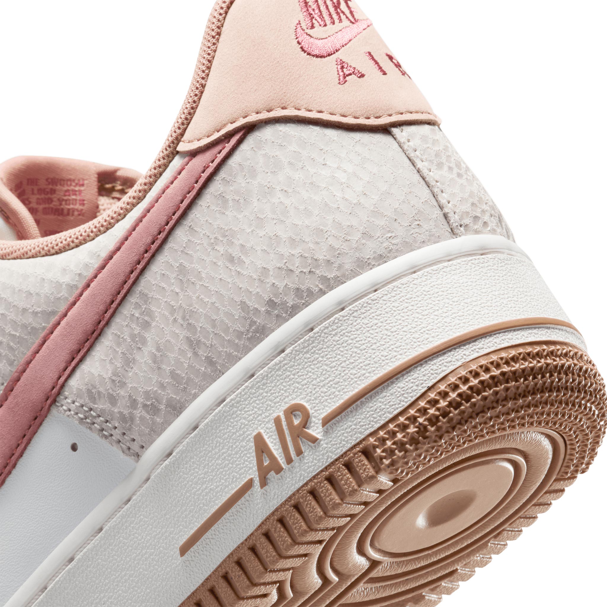 beige and pink air force 1