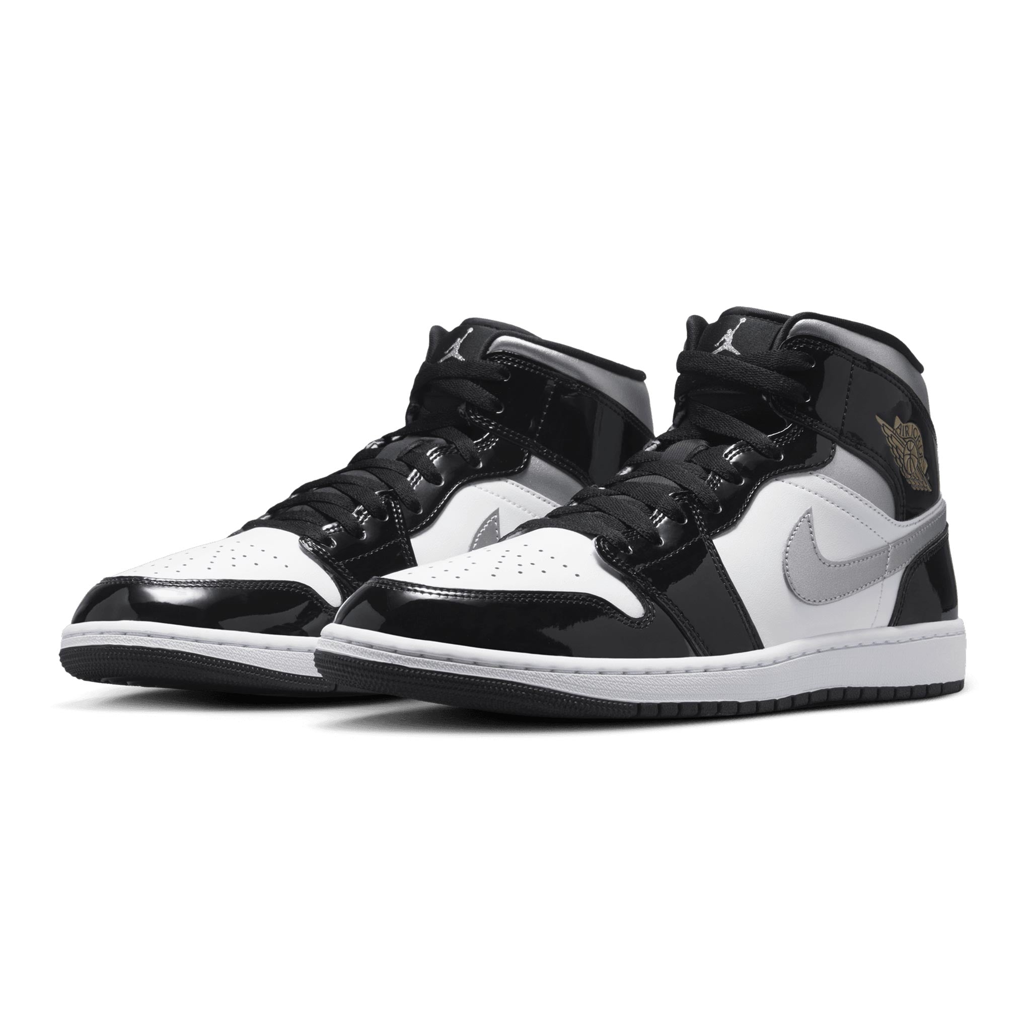 Jordan 1 black metallic silver deals