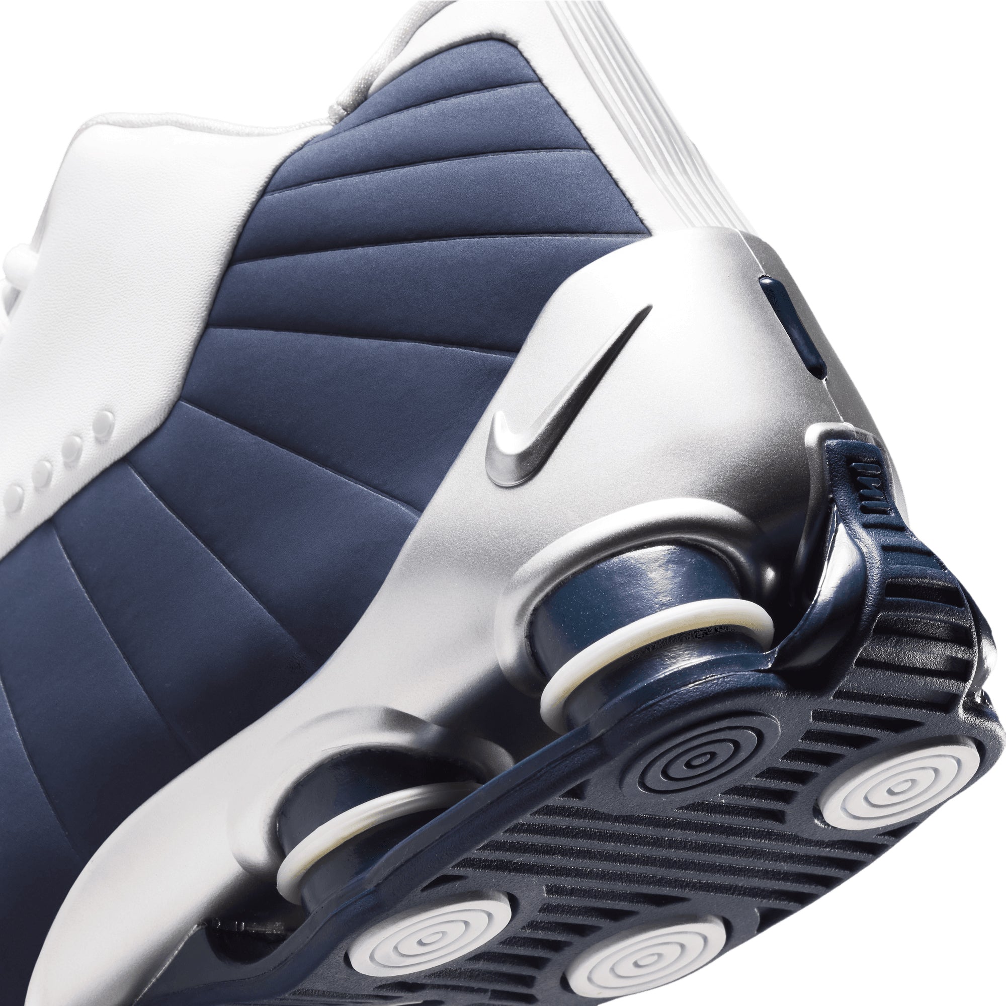 Nike Shox BB4 WHITE/MIDNIGHT NAVY-METALLIC SILVER IR1983-100