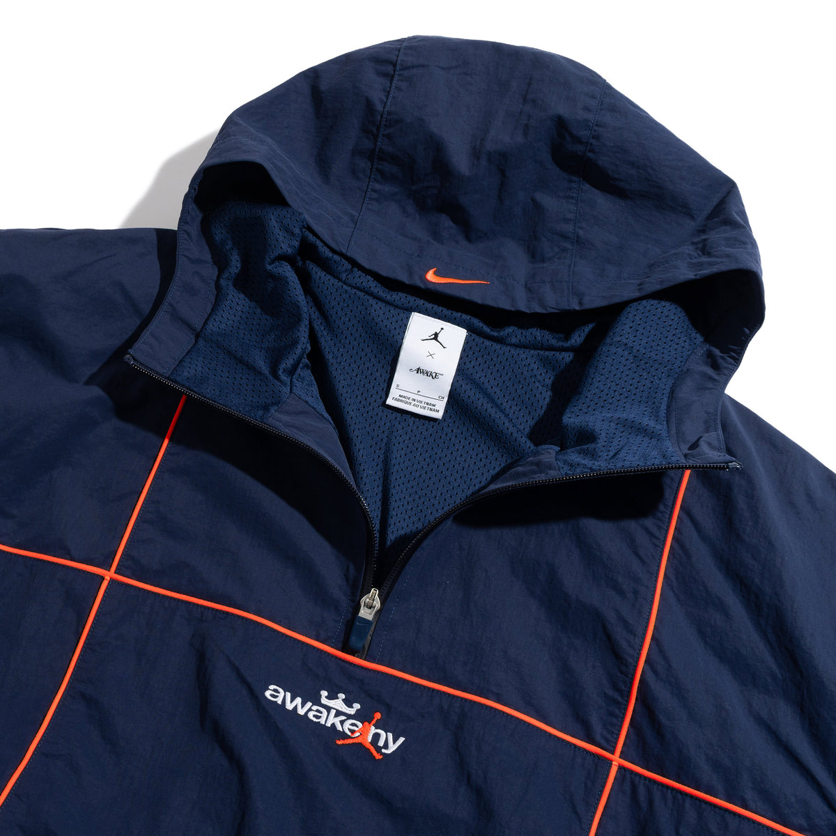 Jordan x Awake NY Track Jacket MIDNIGHT NAVY/INFRARED 23/WHITE IQ8403-410