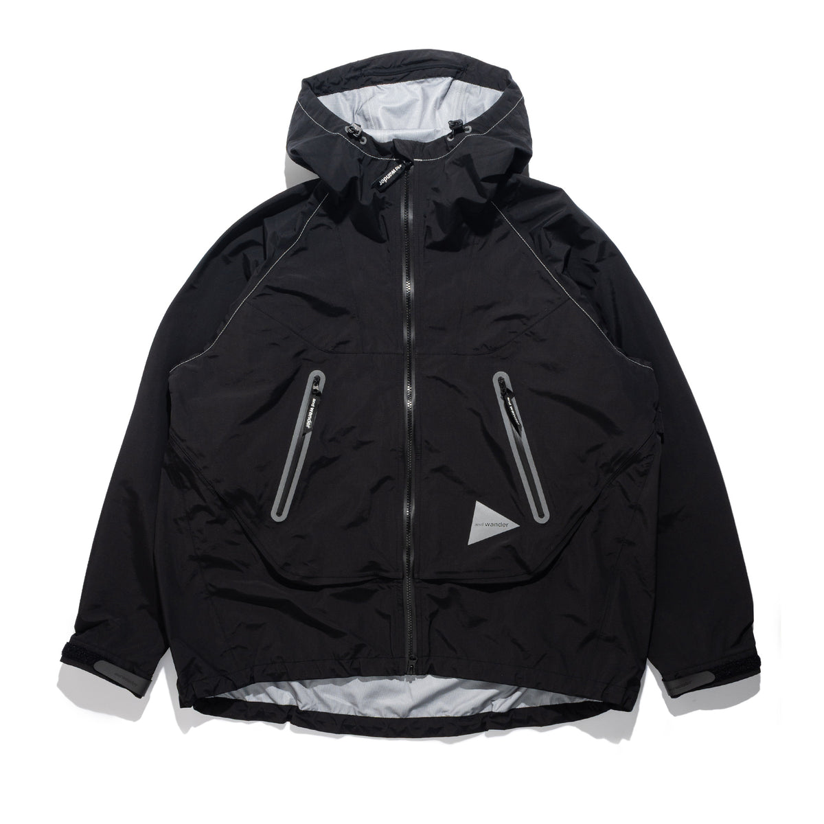 Loose Fit Rain Jacket Black 574-6281032