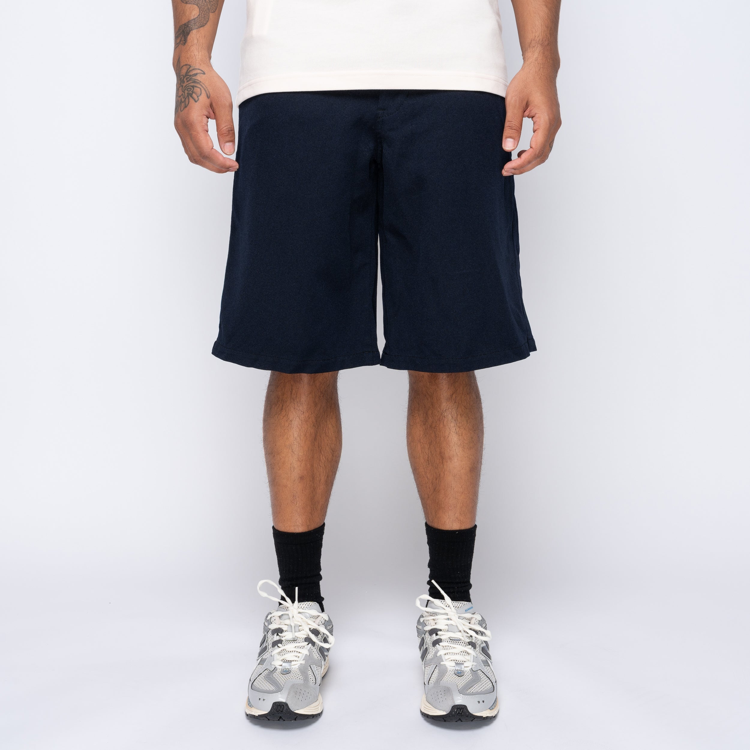 CDG SHIRT Polyester Shorts Navy FO-P506-S25-2 – Capsule