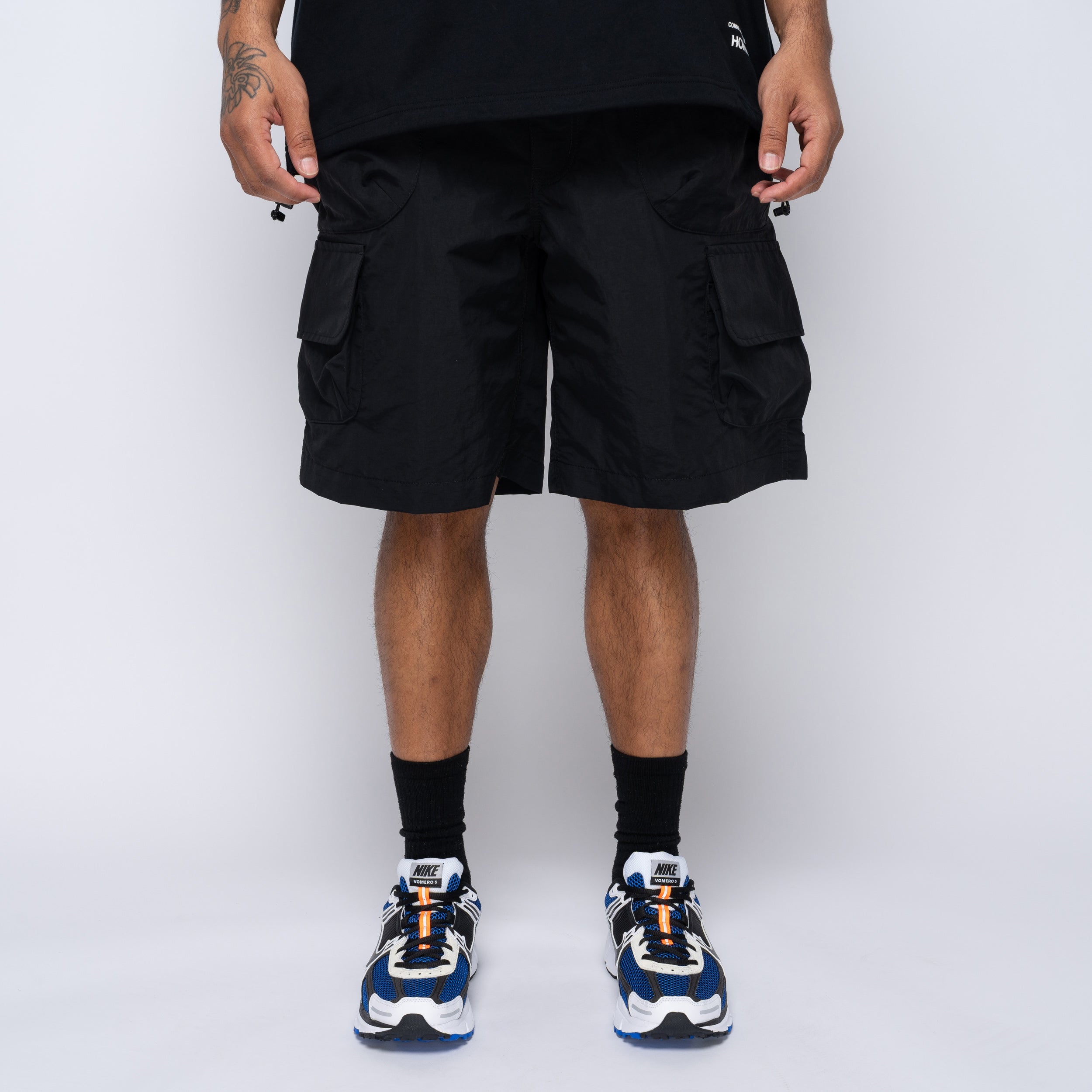 パンツ MLVINCE NYLON CARGO SHORTS BLACK 34inch MLVINCE 34 L NYLON CARGO SHORTS BLACK