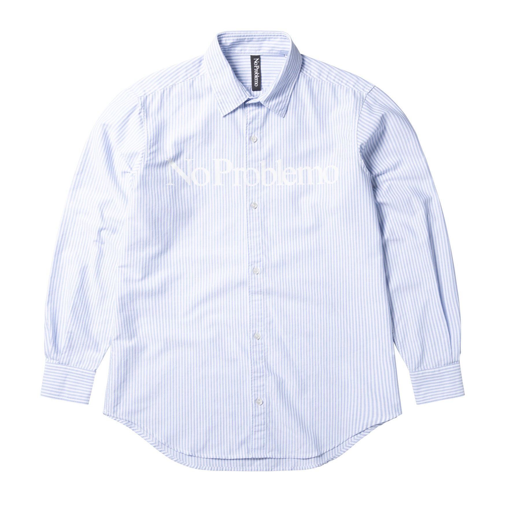 No Problemo Blue Oxford PRINTED shirt NPAR40101