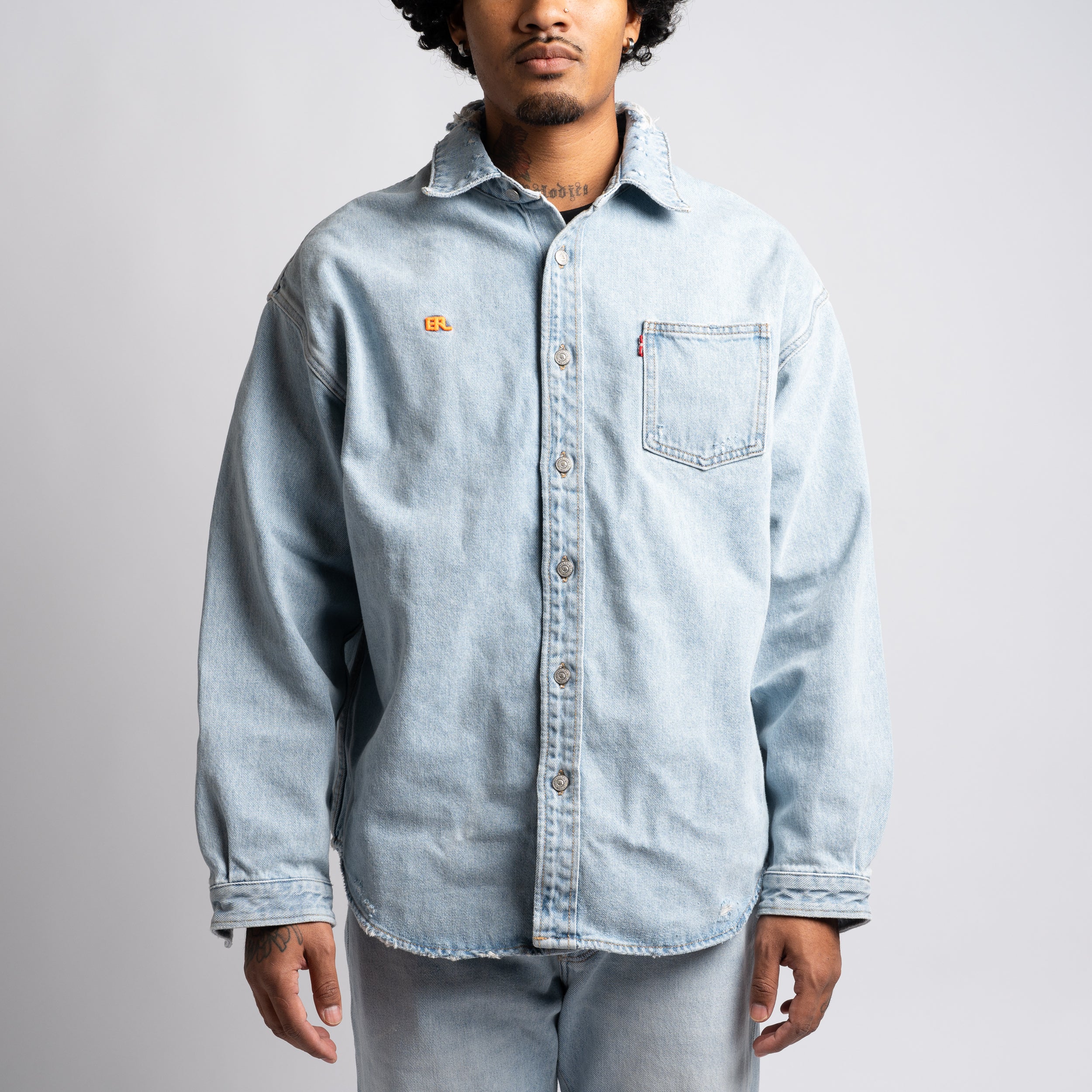 ERL x Levi's Overshirt Blue ERL07B201