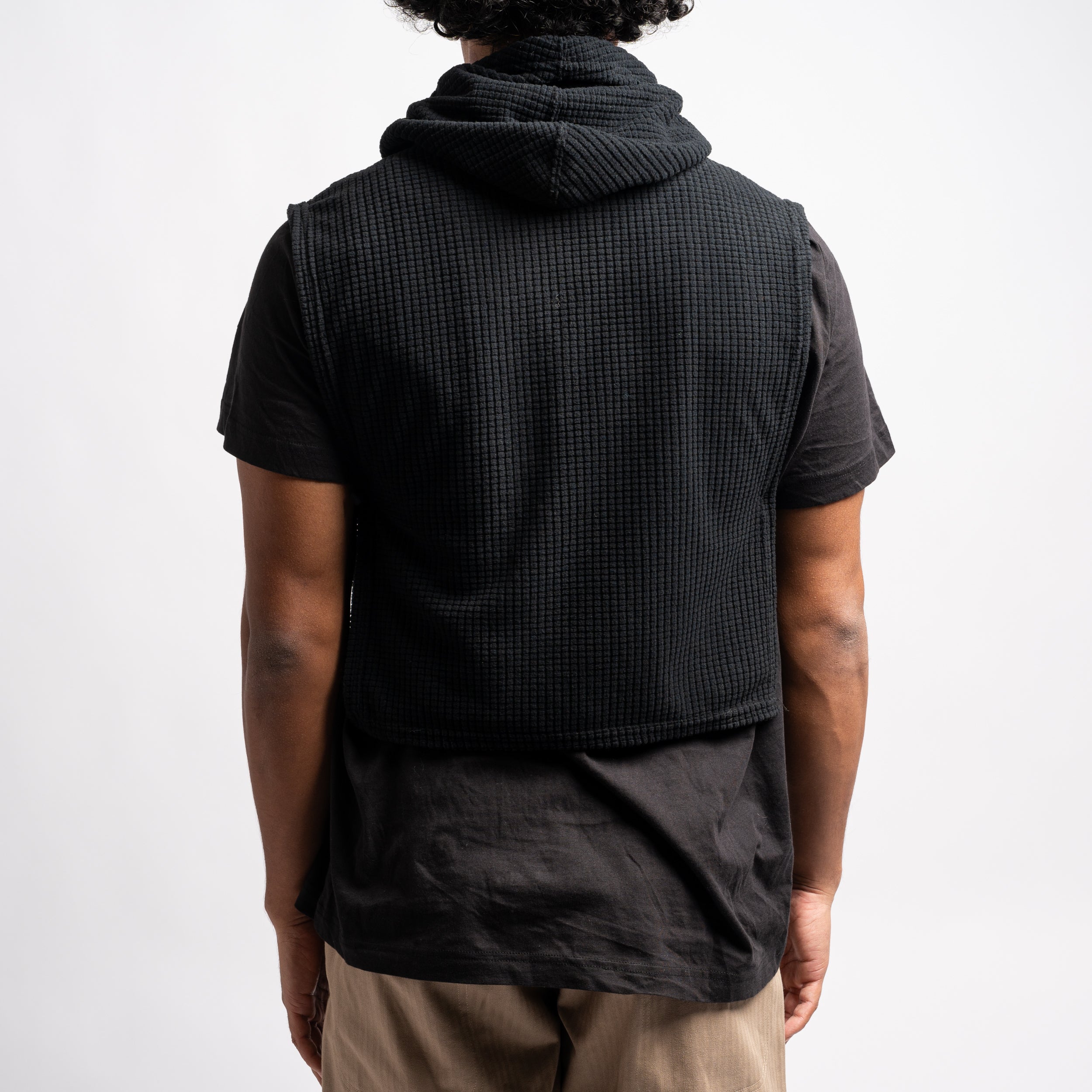 EG Hooded Interliner 23F1B006 Black Waffle