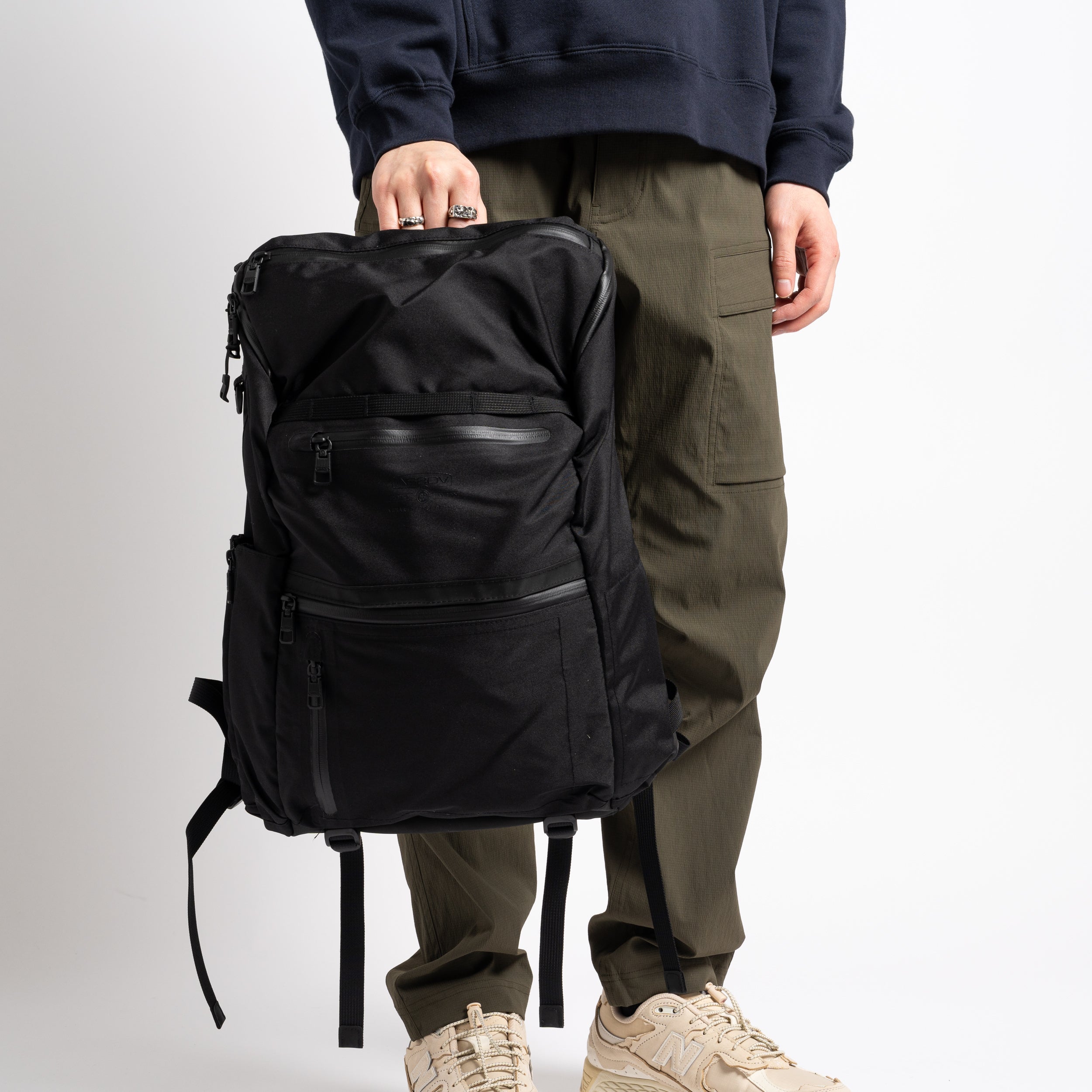 WP Cordura 305D Round Zip Backpack Black 141612 10