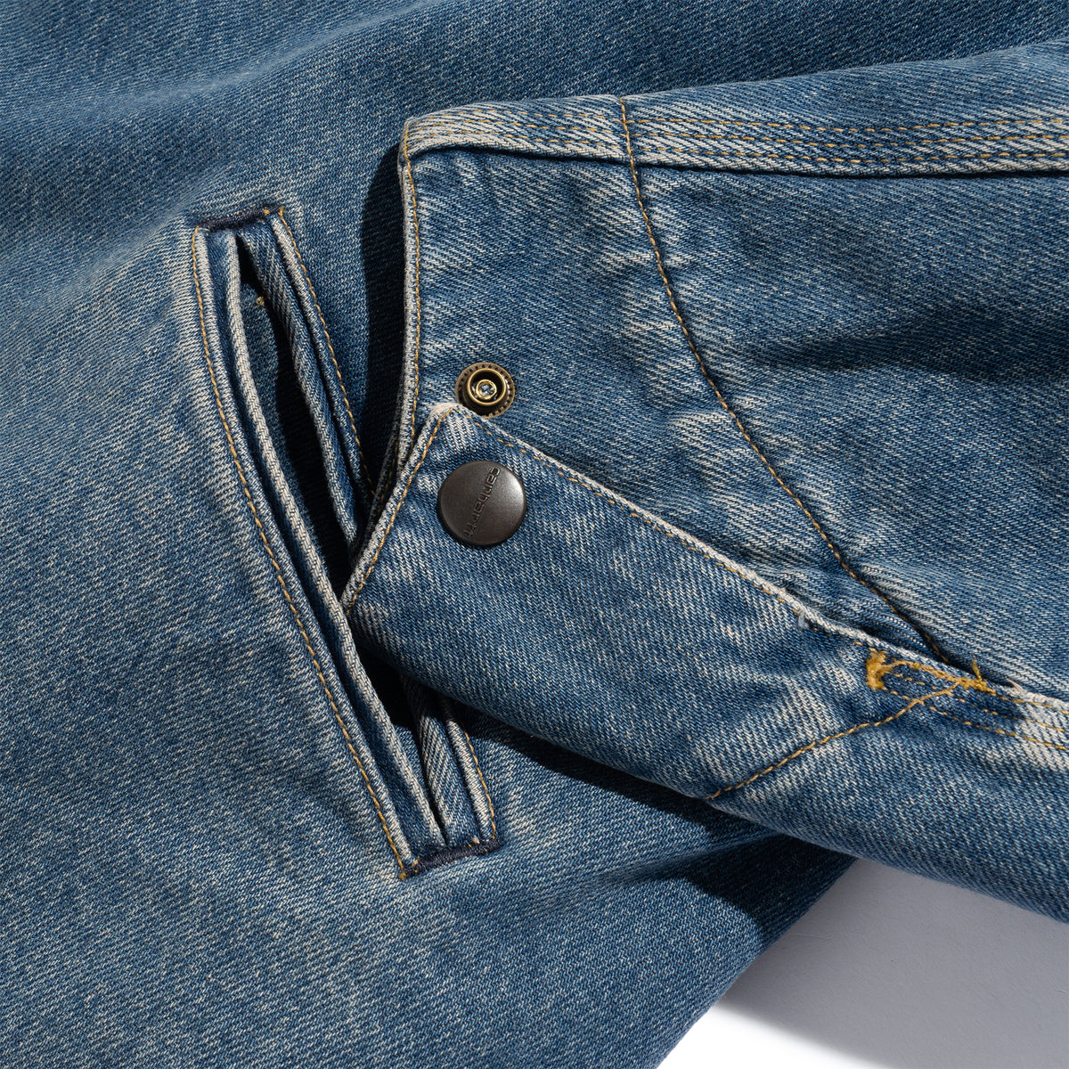OG Detroit 13.5oz Smith Denim Blue Dusty H.Brown Washed Jacket I037535