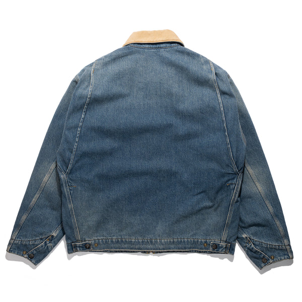 OG Detroit 13.5oz Smith Denim Blue Dusty H.Brown Washed Jacket I037535