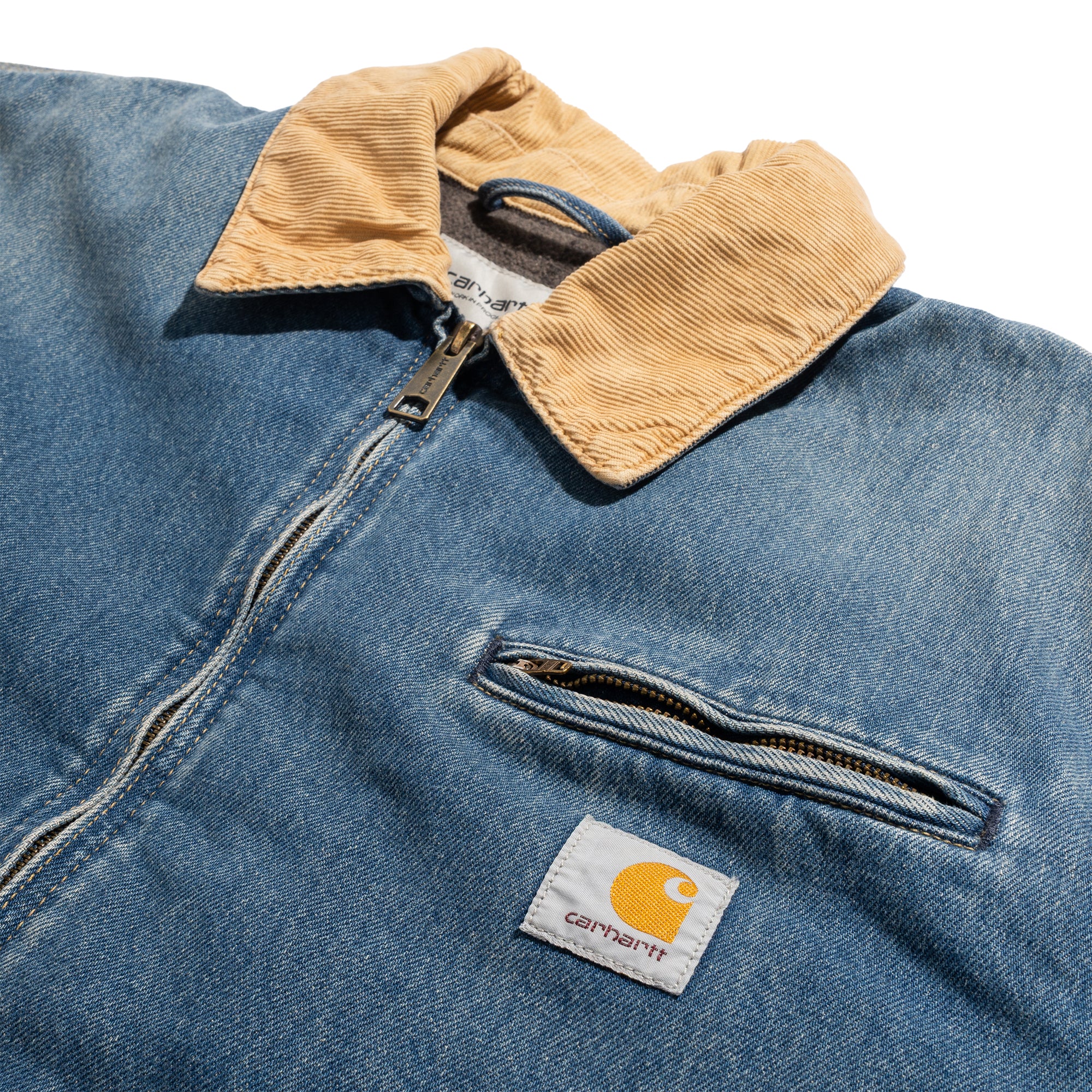 OG Detroit 13.5oz Smith Denim Blue Dusty H.Brown Washed Jacket I037535
