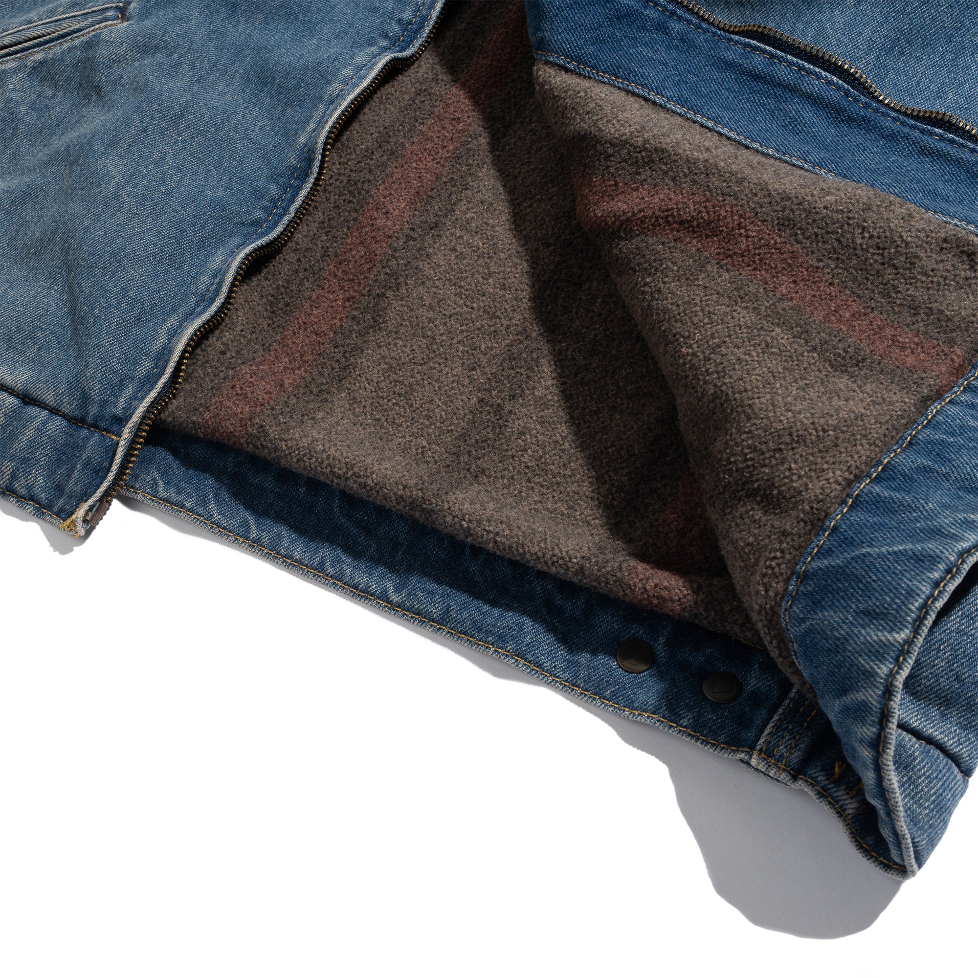 OG Detroit 13.5oz Smith Denim Blue Dusty H.Brown Washed Jacket I037535
