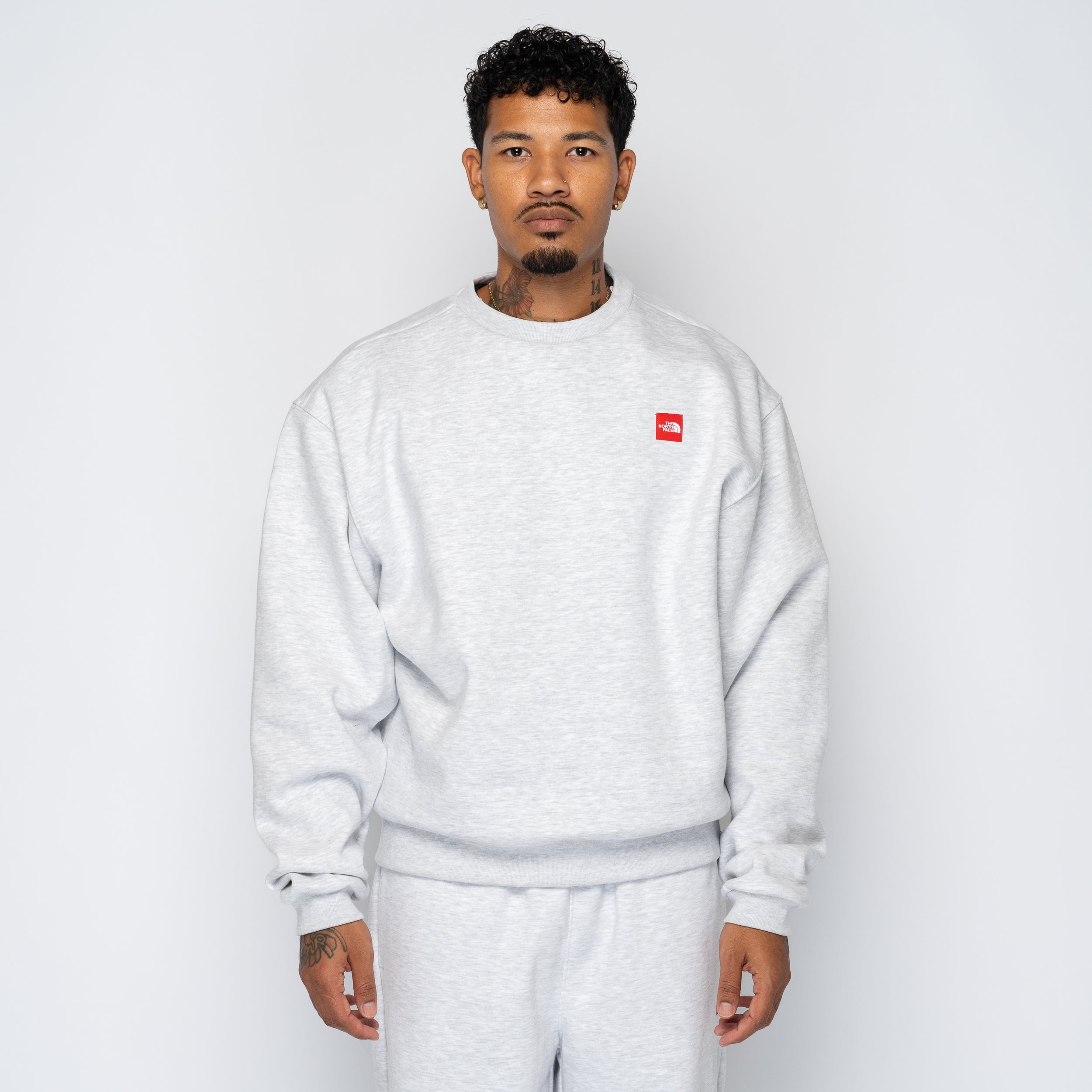 TNF Red Box Crew Classic Grey NF0A8EG1