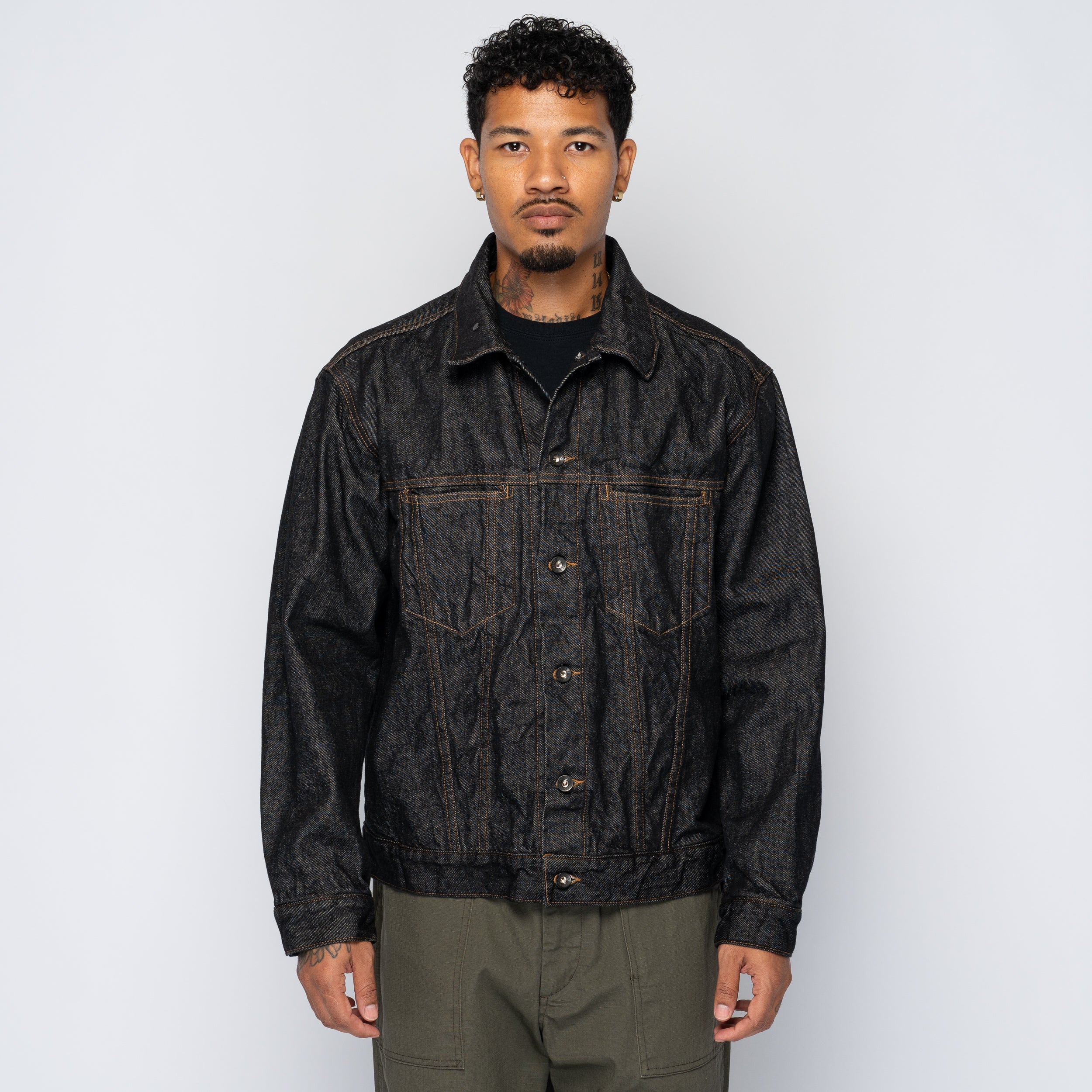EG Type 5 Jean Jacket Black 14oz Cone Denim 25F1D081 – Capsule