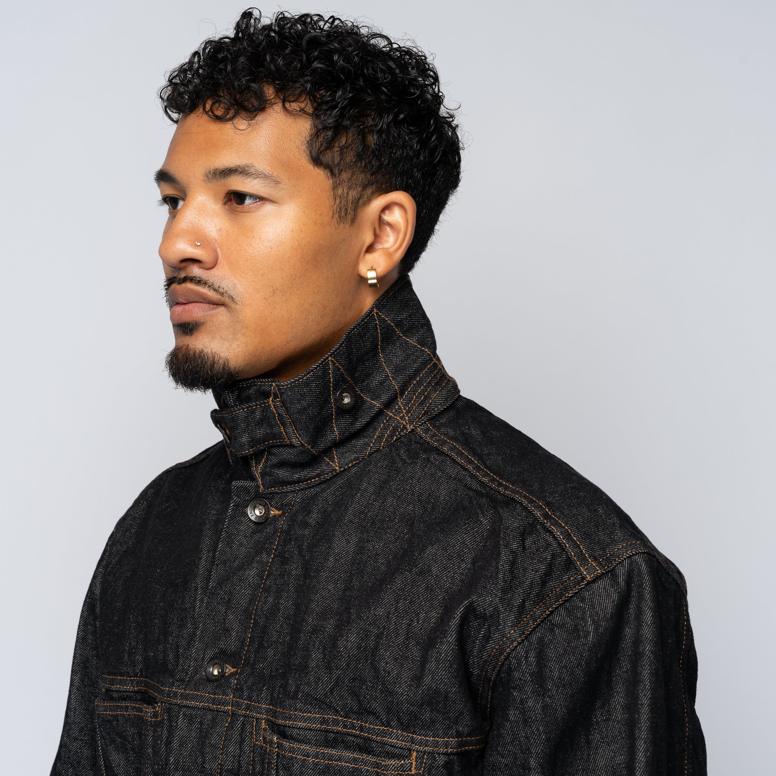 EG Type 5 Jean Jacket Black 14oz Cone Denim 25F1D081