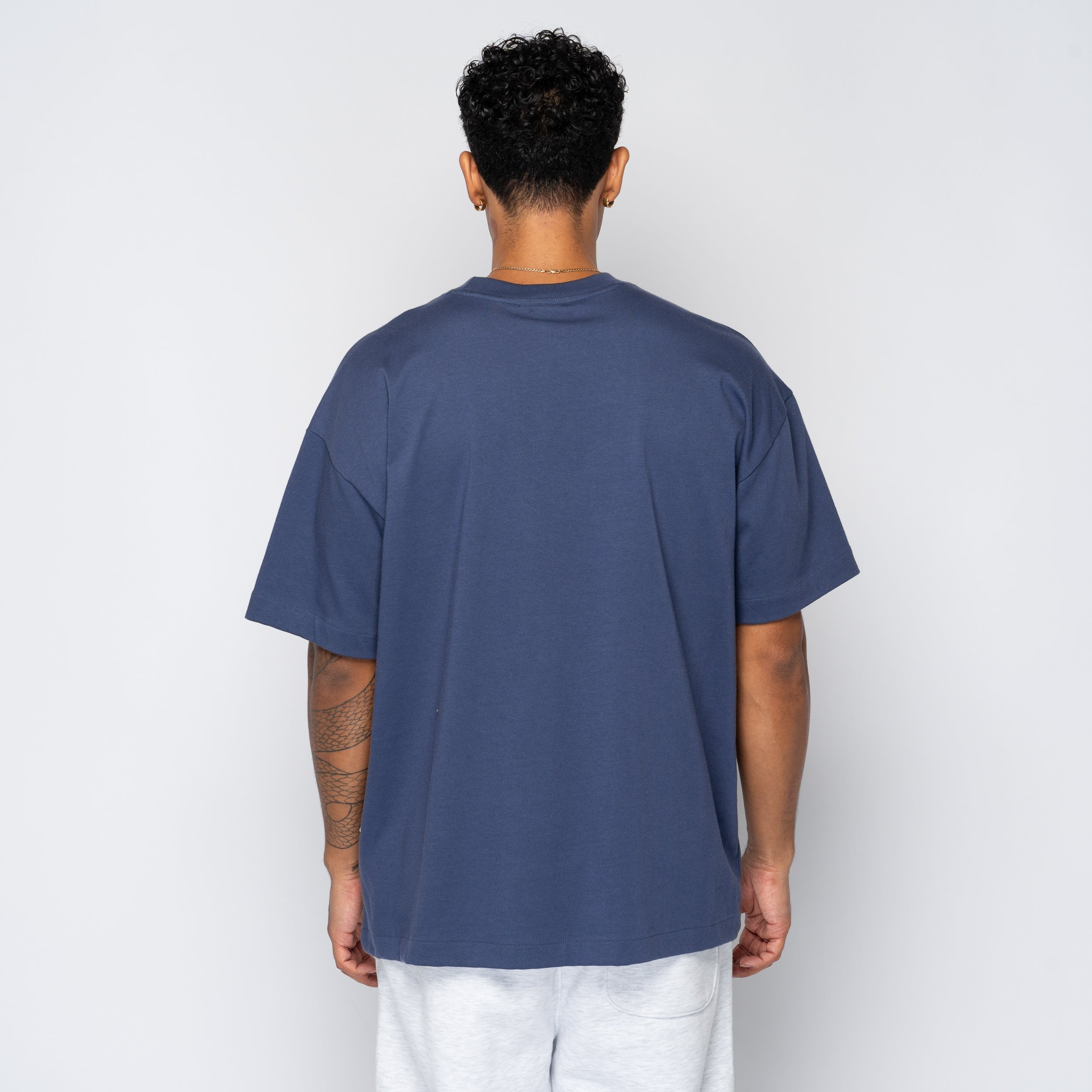 TNF Red Box S/S Tee Lunar Blue NF0A8EG5