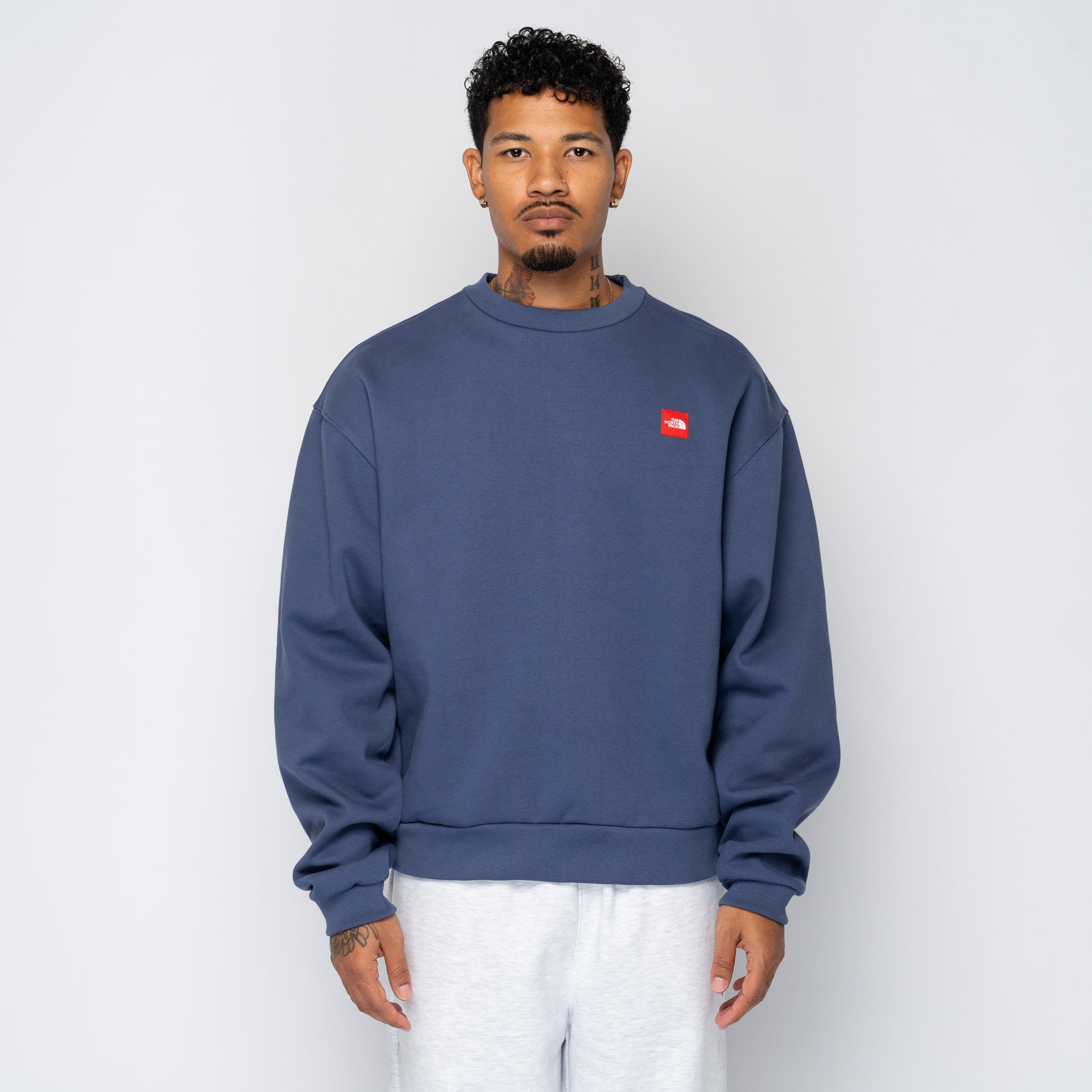 TNF Red Box Crew Lunar Blue NF0A8EG1