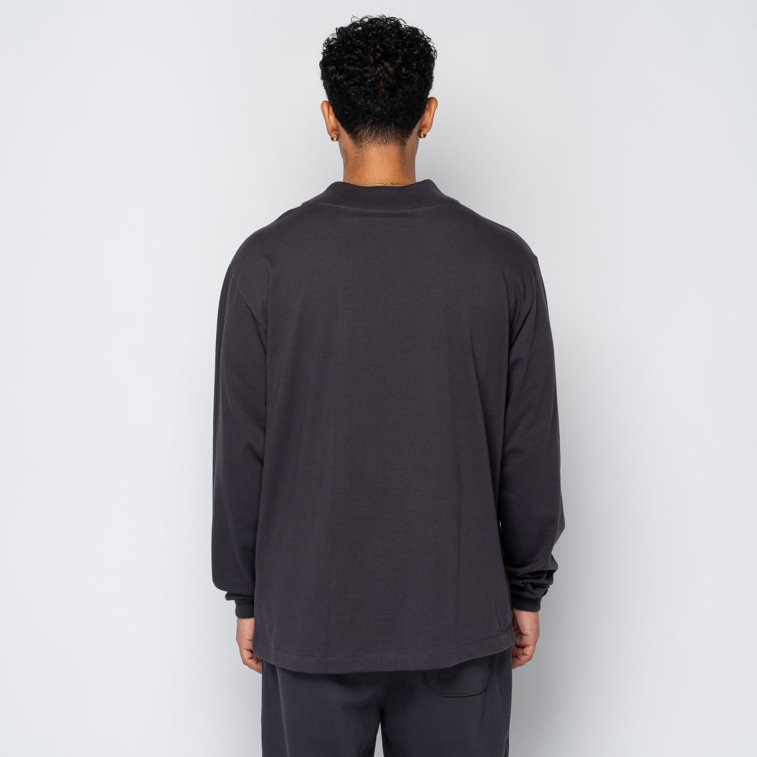 TNF Red Box LS Tee Obsidian NF0A8EG4