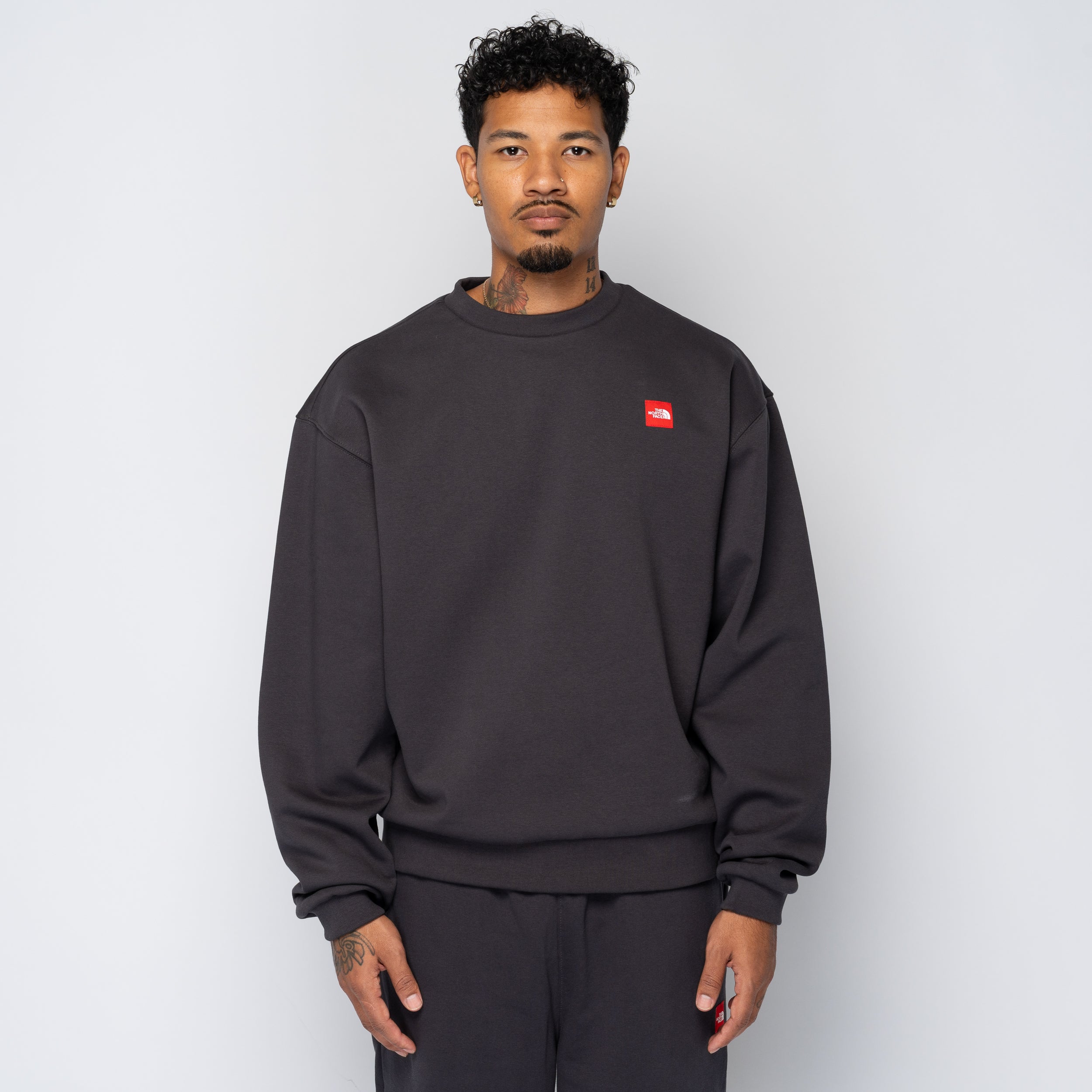 TNF Red Box Crew Obsidian NF0A8EG1