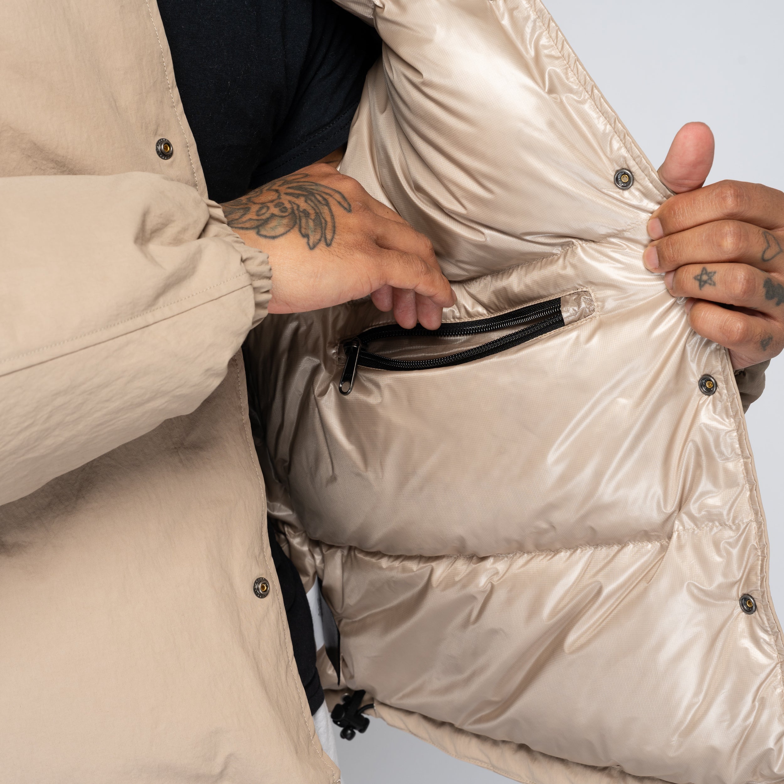 TNF Redbox Down Jacket Mushroom NF0A9EGB