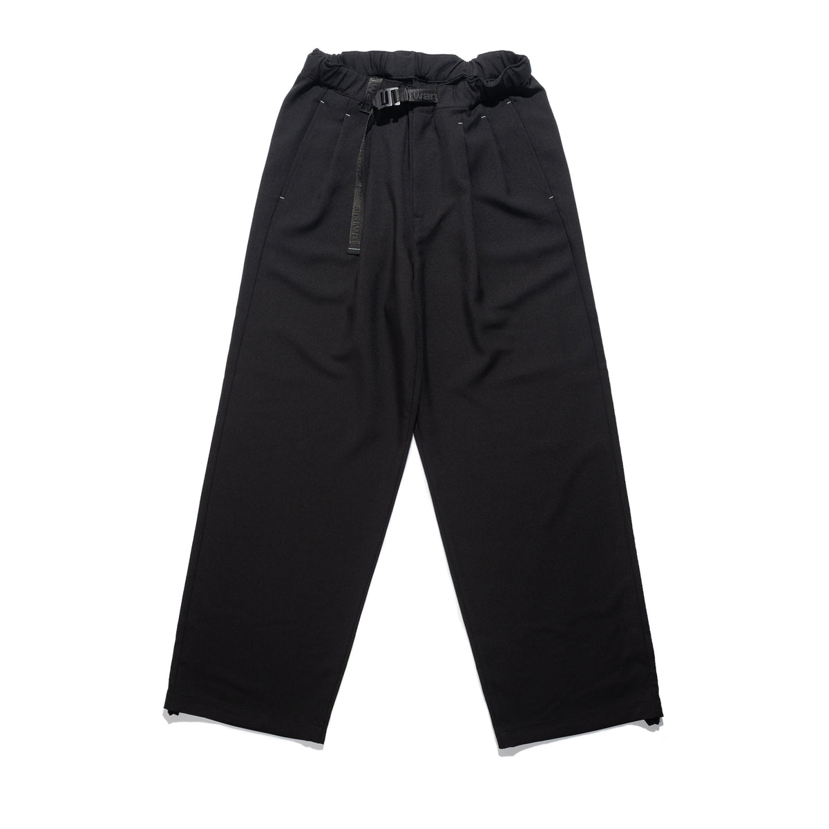 PE Melange Twill Wide Pant Black 574-6282117
