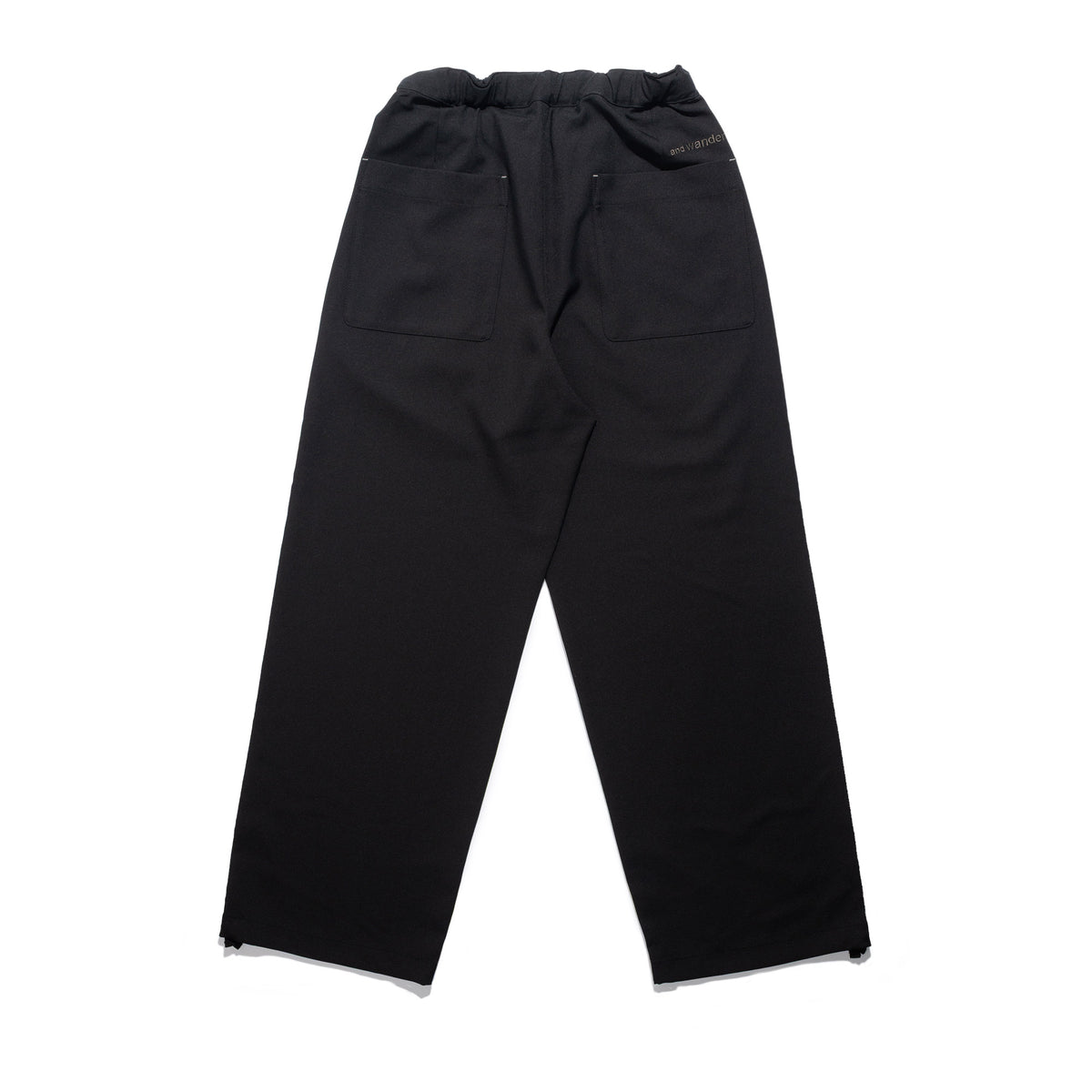 PE Melange Twill Wide Pant Black 574-6282117