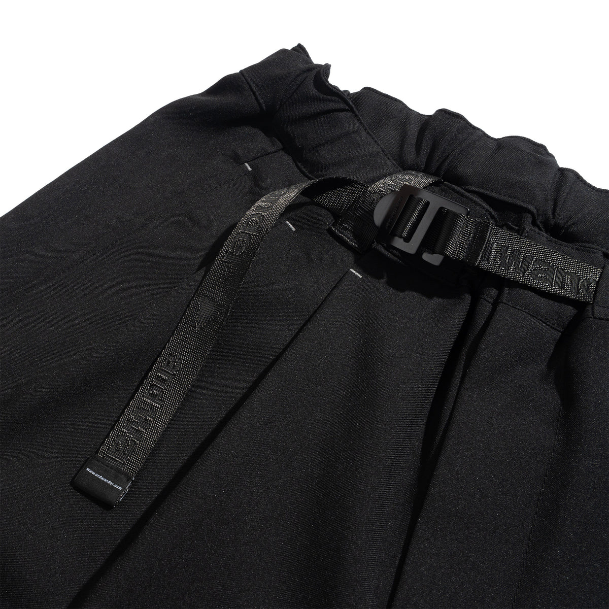 PE Melange Twill Wide Pant Black 574-6282117