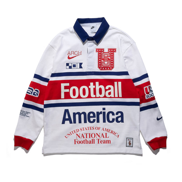 Polo L/S Shirt USA VAA White IM3227-100