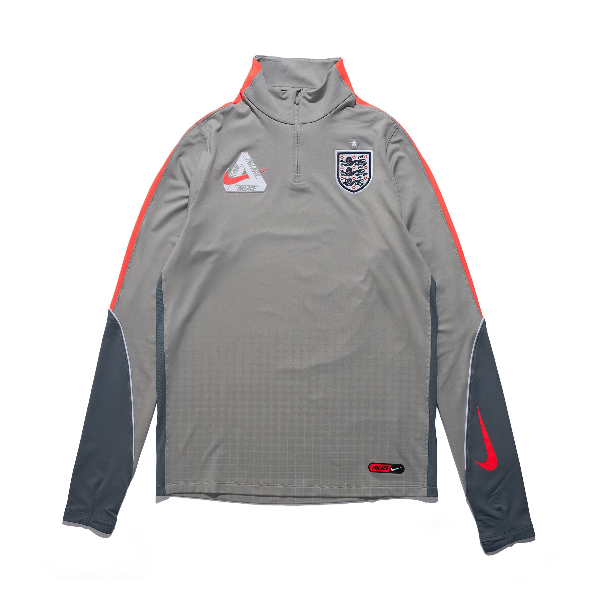 Quarterzip Long Sleeve Jersey England Palace Pewter Grey IM3229-052