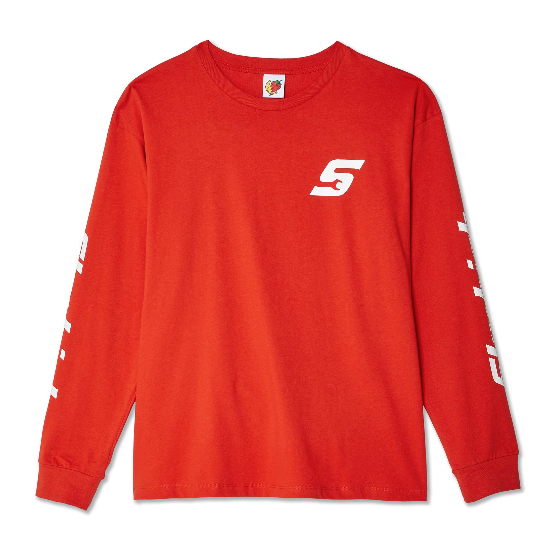SHFW Construction Graphic Logo LS Tee Red SHF05T014
