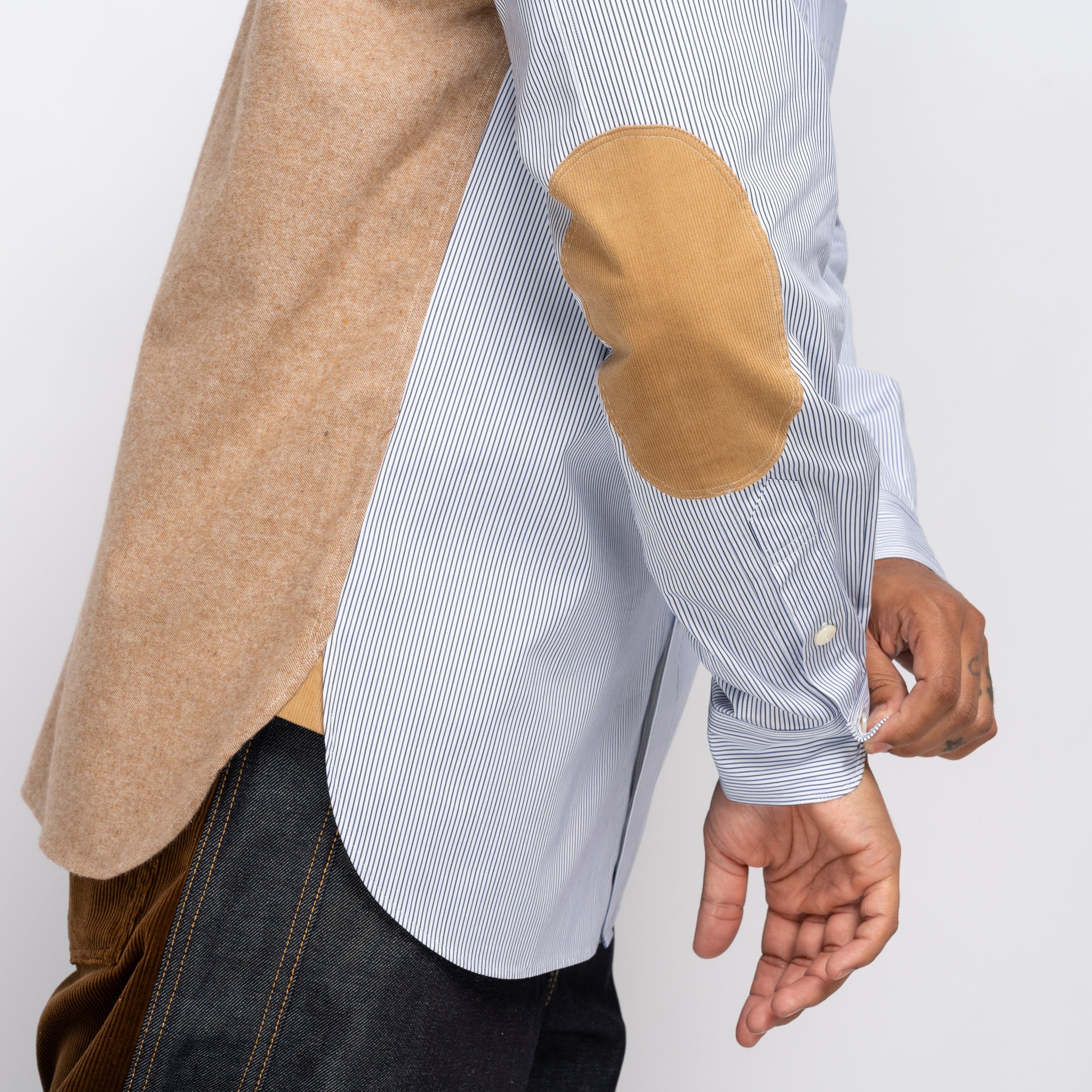 JWM Pinstripe Shirt Blue WP-B016-051-1