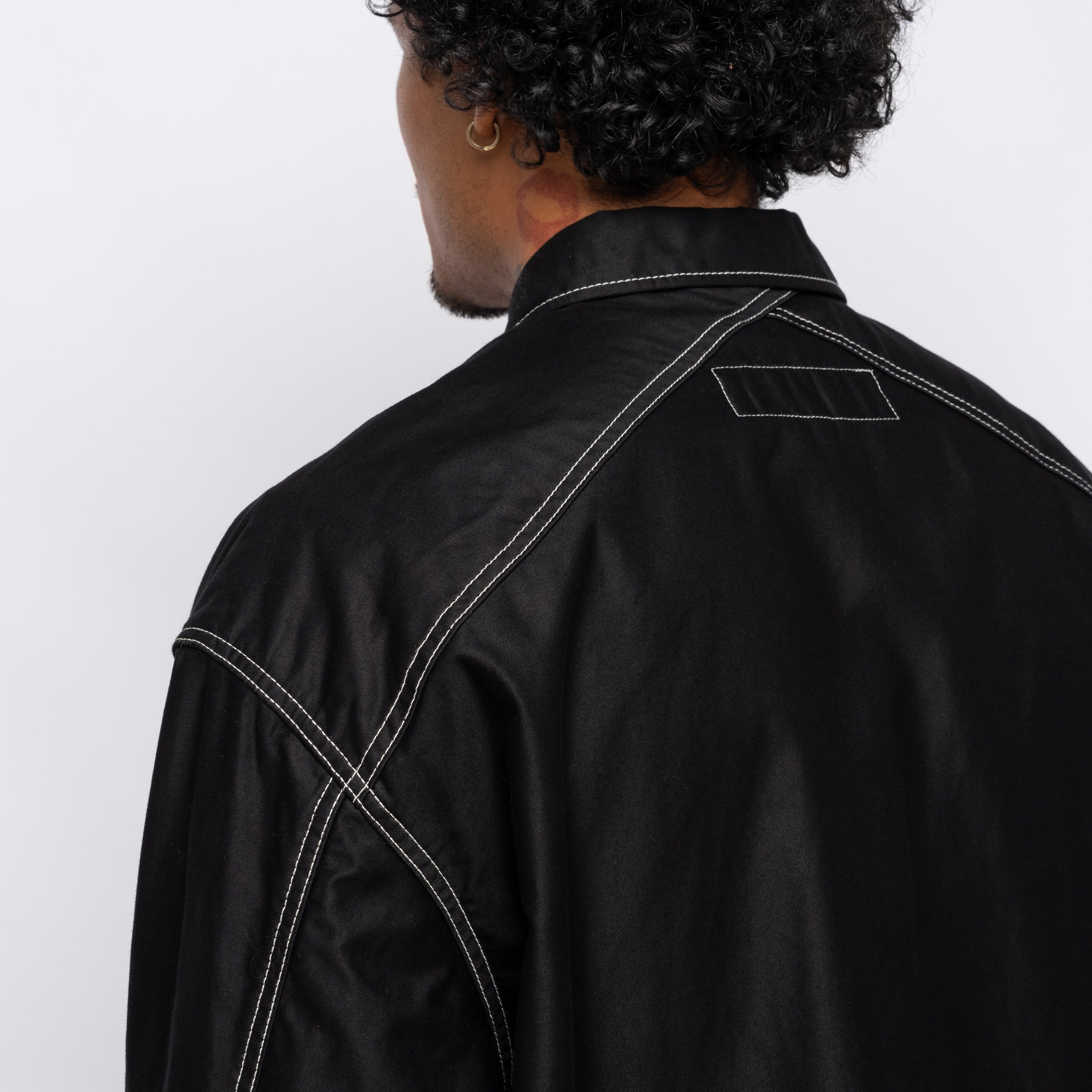 CdGH Top Stitch Overshirt Jacket Black HP-J015-051-1