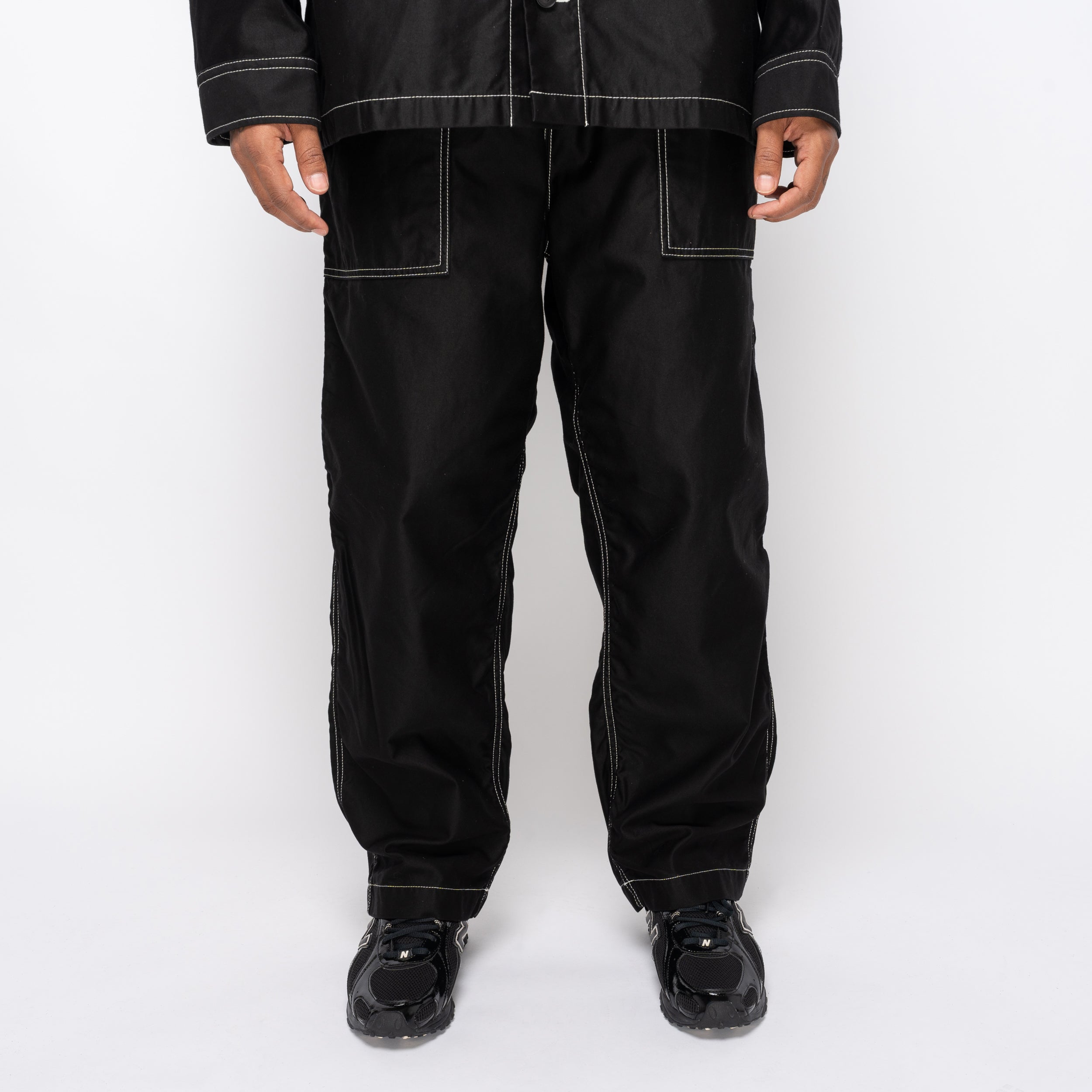 CdGH Top Stitch Drawcord Trouser Black HP-P018-051-1