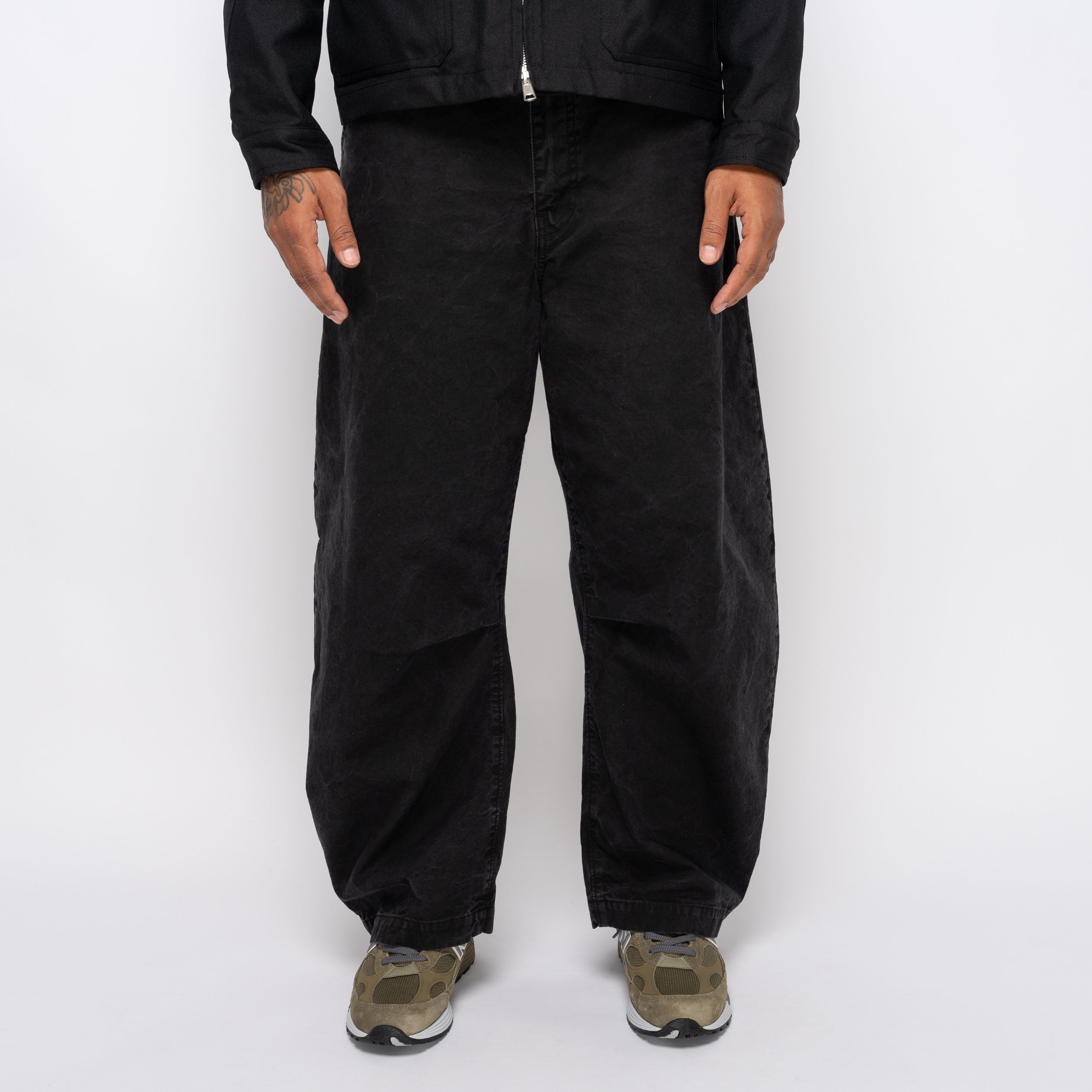 CdGH Curved Hem Jean Washed Black HP-P008-051-1