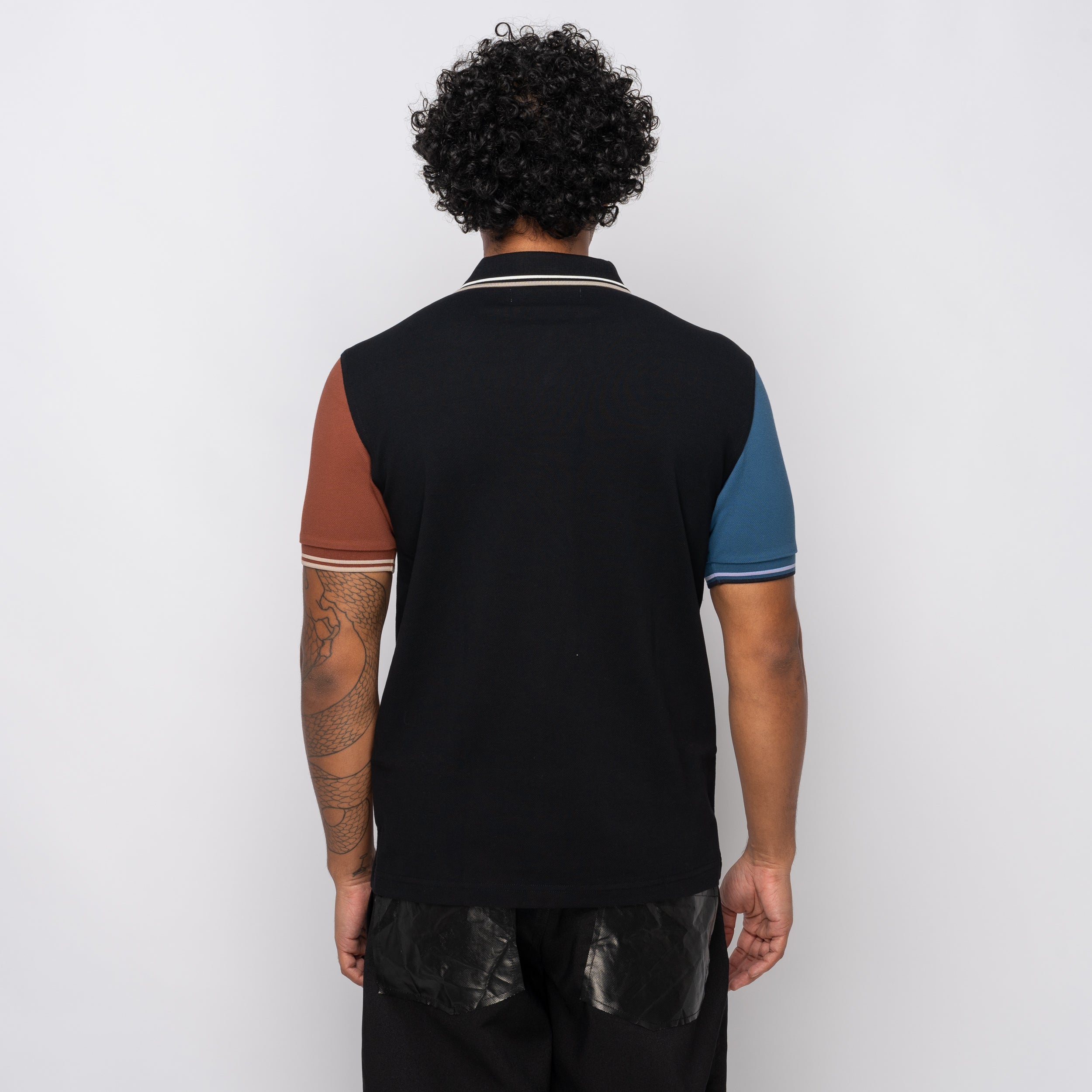 CDG Shirt x Fred Perry S/S Polo Shirt Black/Brown FP-T501-W25