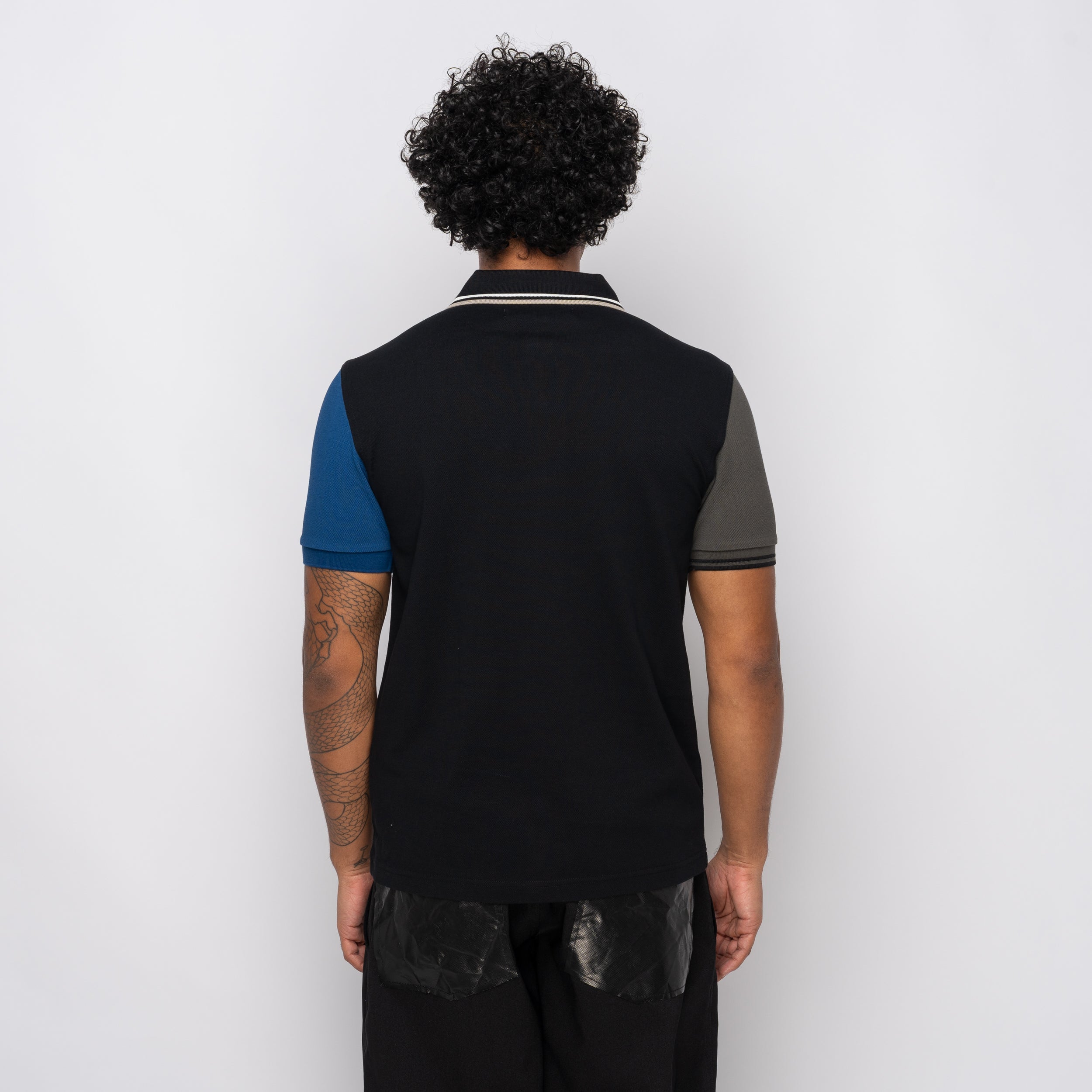 CDG Shirt x Fred Perry S/S Polo Shirt Black/Grey FP-T502-W25