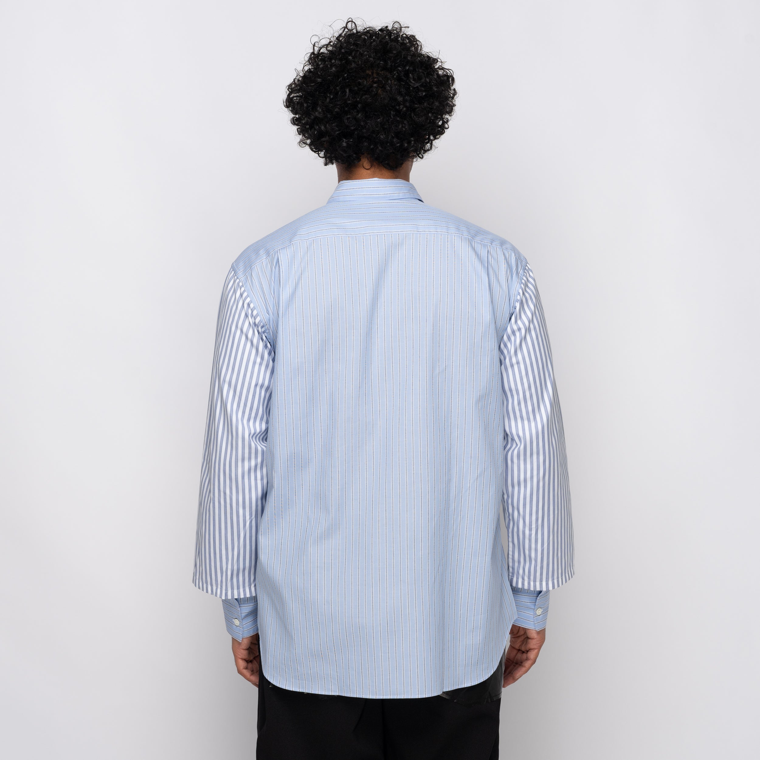CDG Shirt Multi Stripe Shirt Blue FP-B039-W25