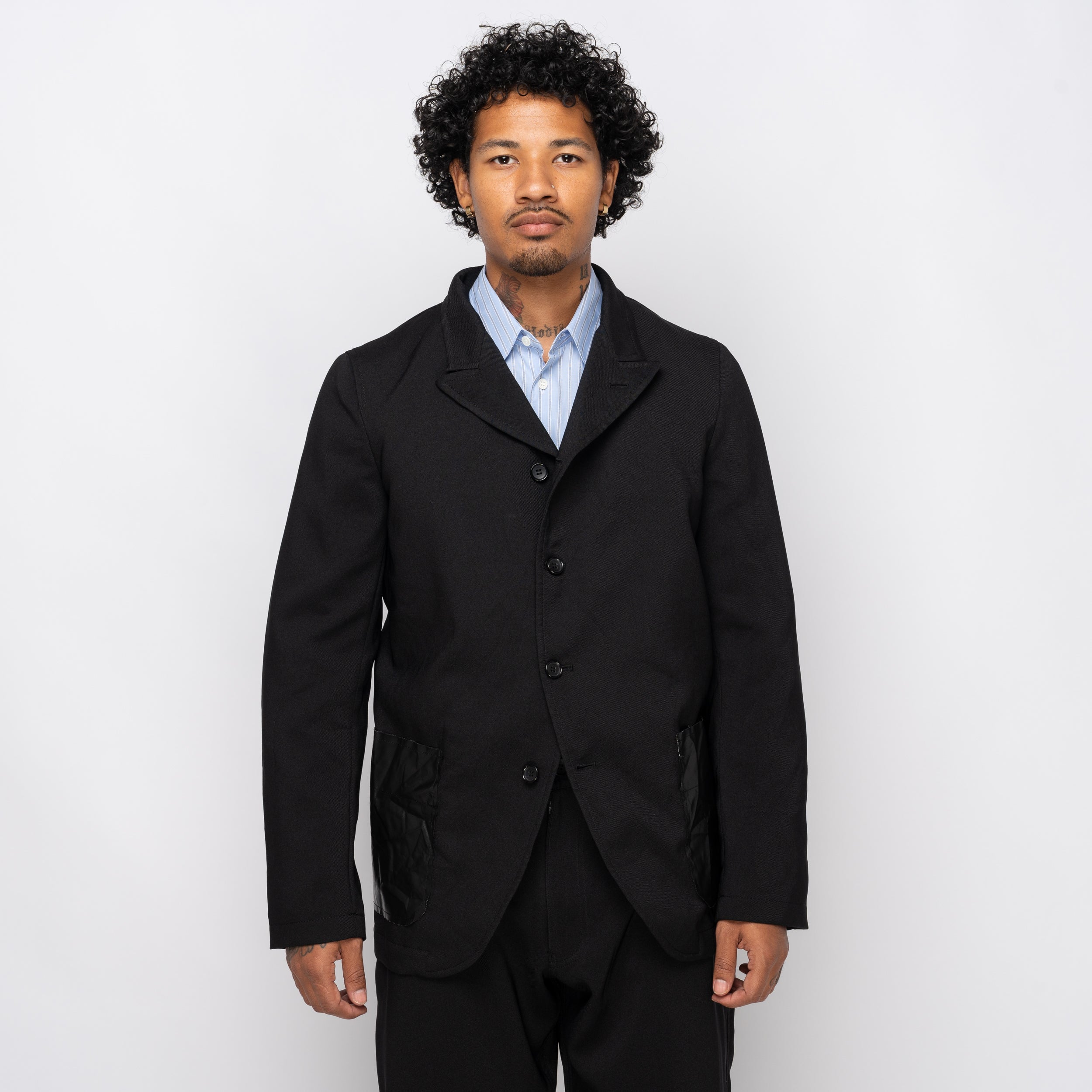CDG Shirt Patch Pocket Blazer Black FP-J501-W25