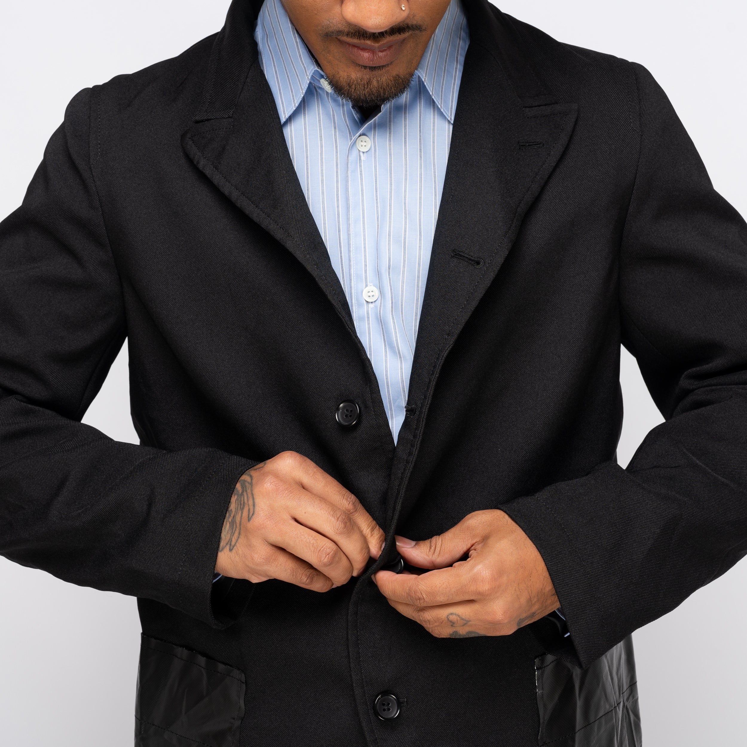 CDG Shirt Patch Pocket Blazer Black FP-J501-W25