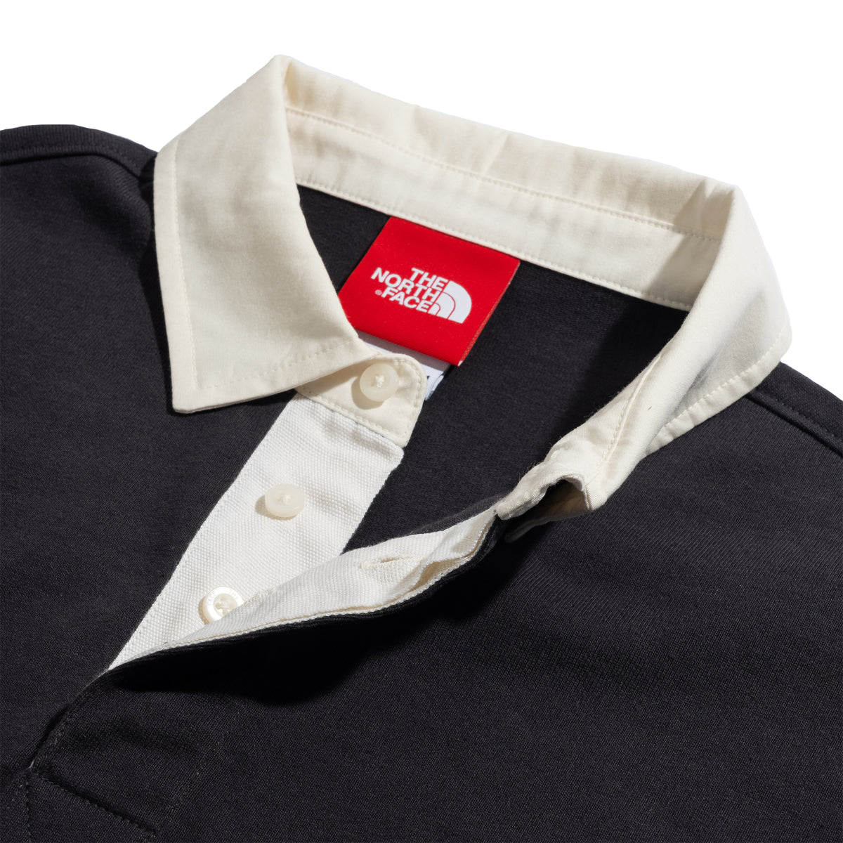 TNF Red Box Rugby Shirt Obsidian NF0A8HDW