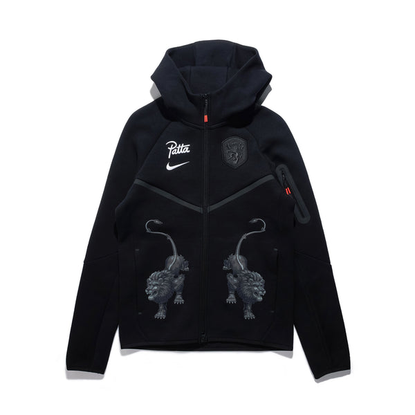 Tech Fleece Full-Zip Hoodie Netherlands Patta Black IM3206-010