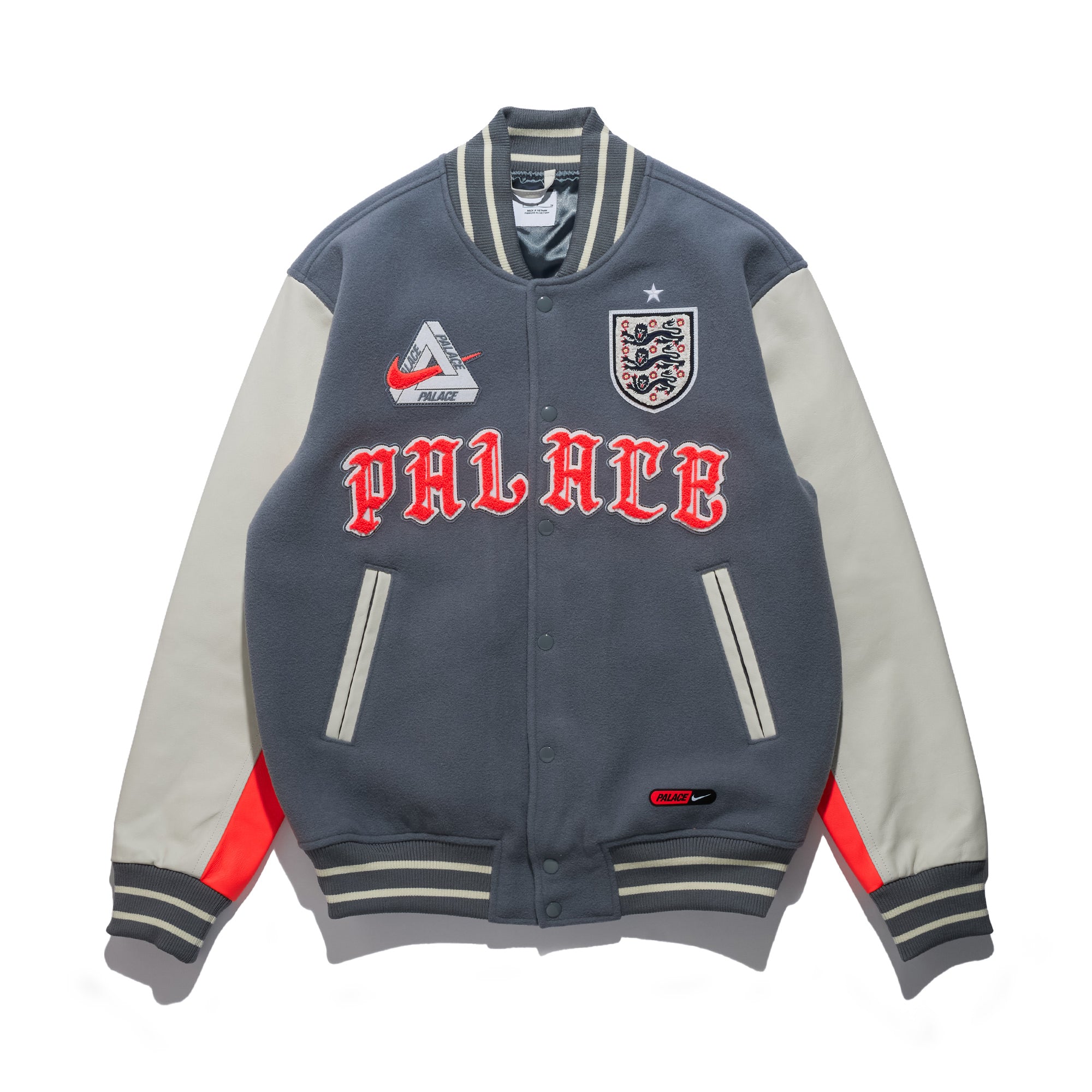 Varsity Jacket England Palace Cool Grey IM6636-065