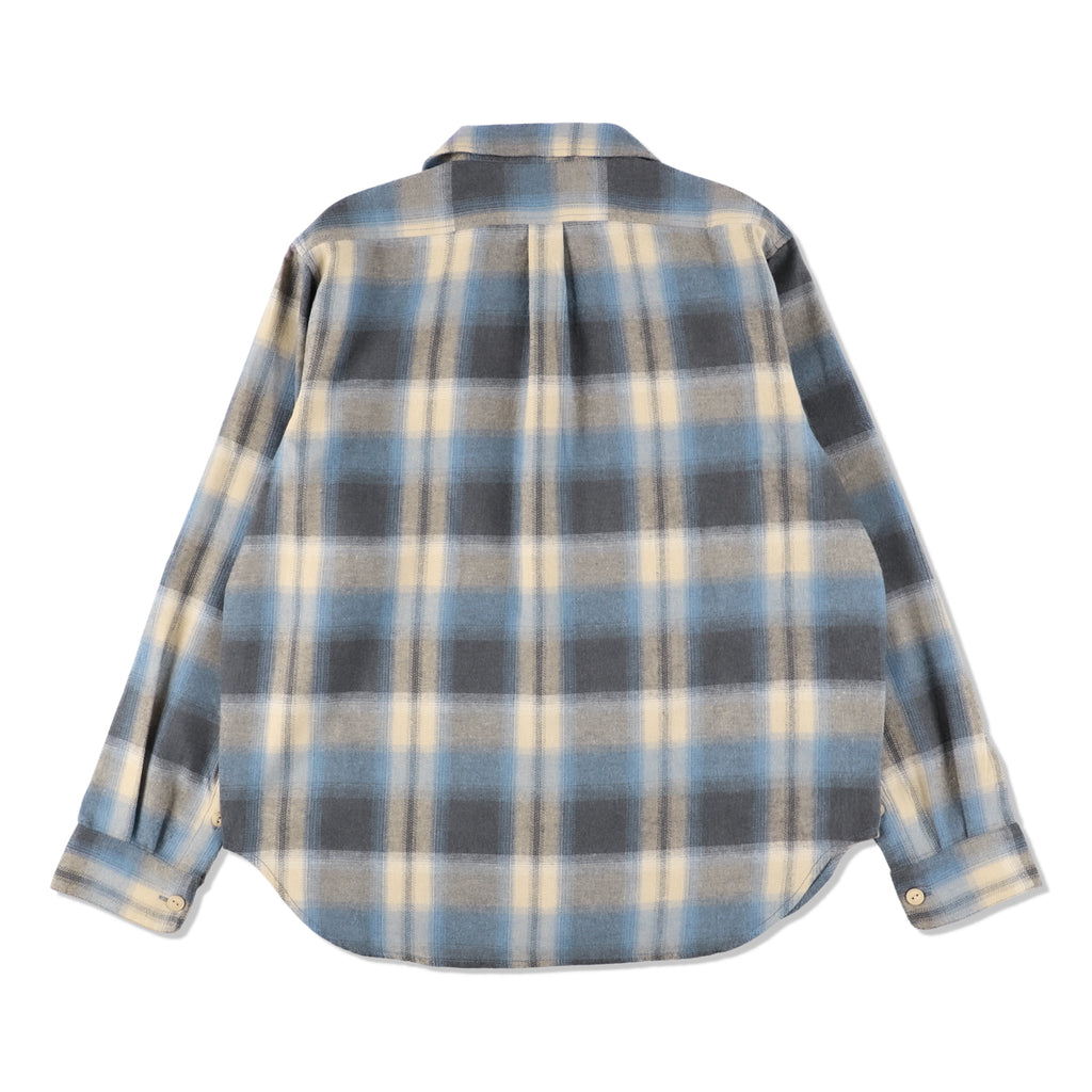 SDT Flannel Open Collar Shirt WDS-O-CLC-24-Q1-SH-01 Blue