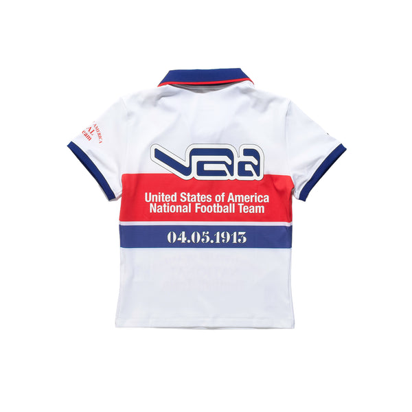 Women's Polo Shirt USA VAA White IM3986-100