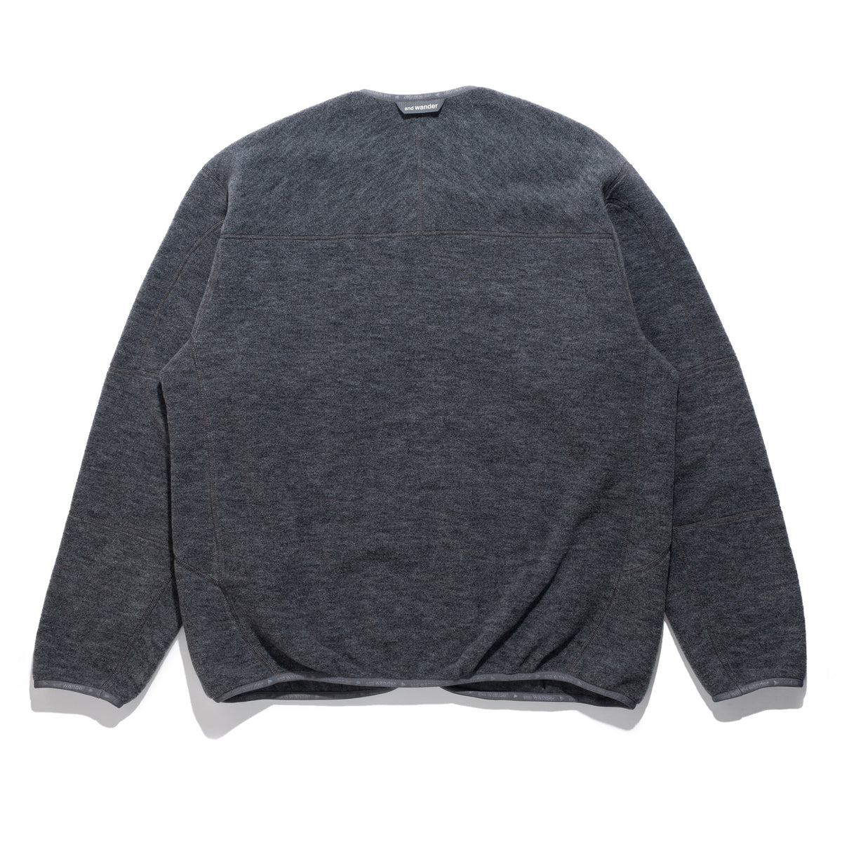 Wool Fleece Cardigan Grey 574-6281054